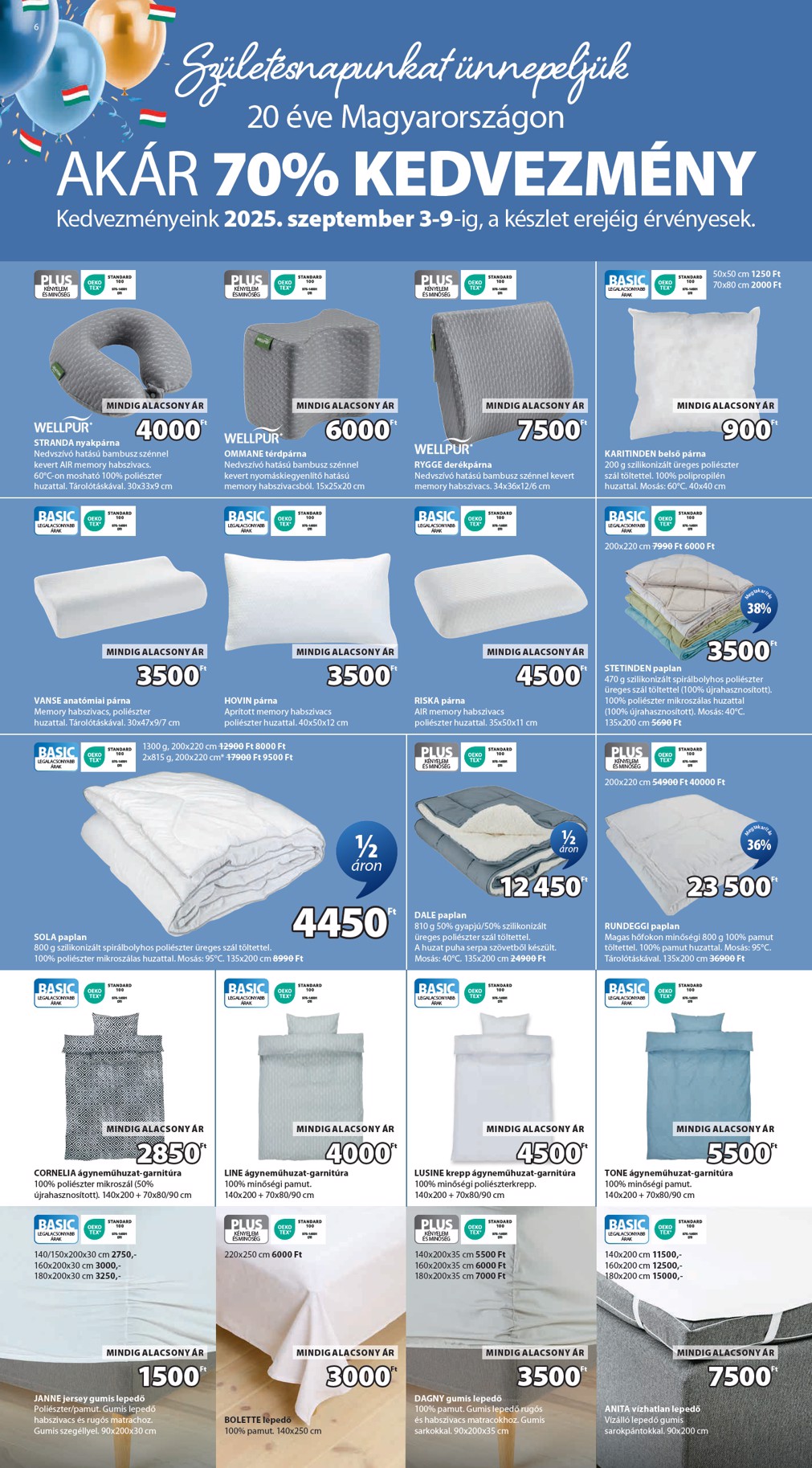 jysk - JYSK akciós újság, érvényes 09.03. - 09.09. - page: 6