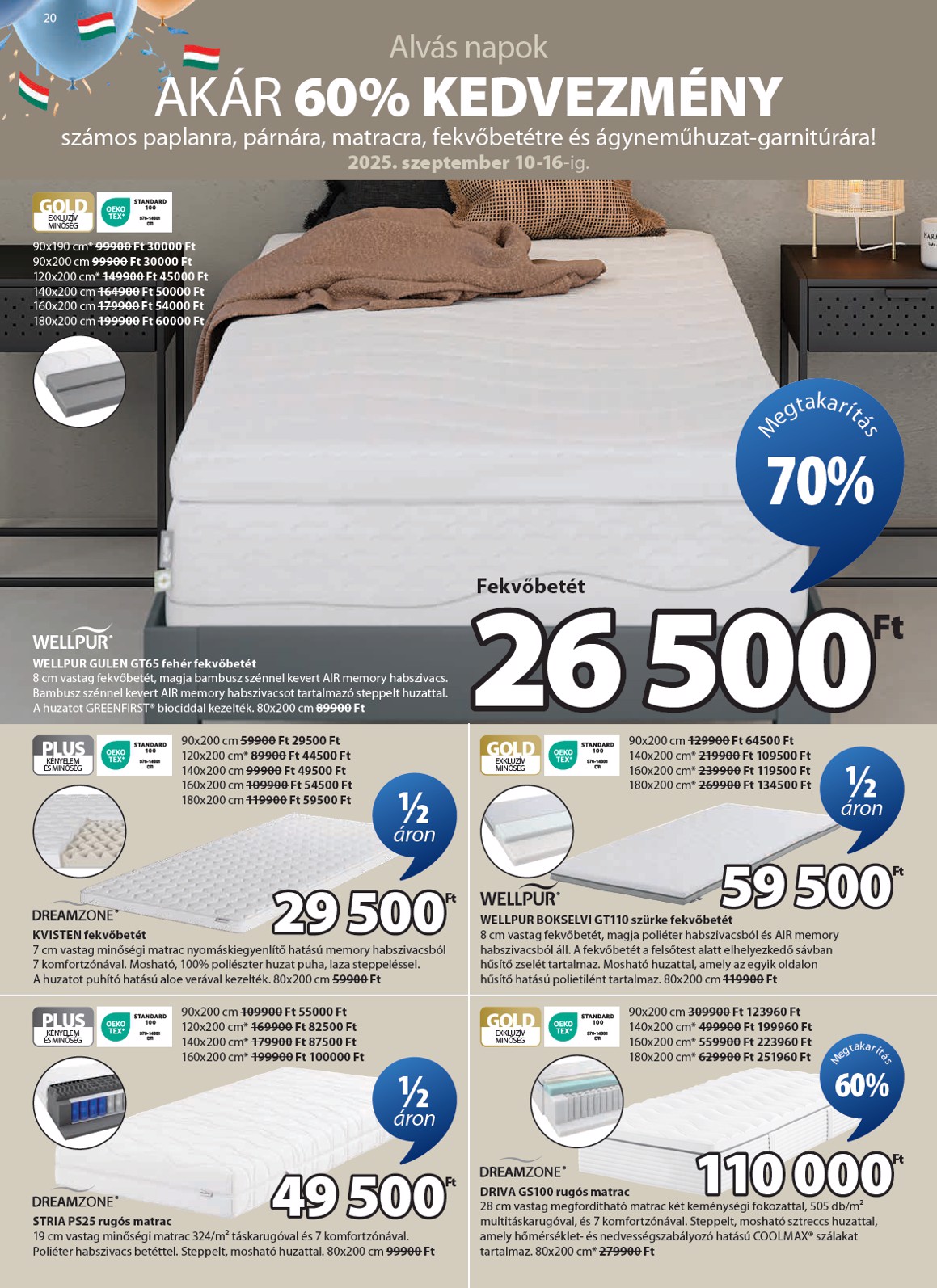 jysk - JYSK akciós újság, érvényes 09.10. - 10.14. - page: 20