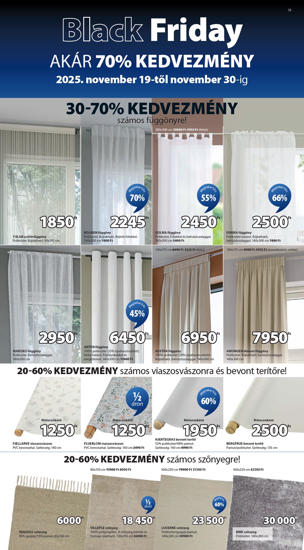 jysk - JYSK akciós újság, érvényes 11.19. - 11.30. - page: 13