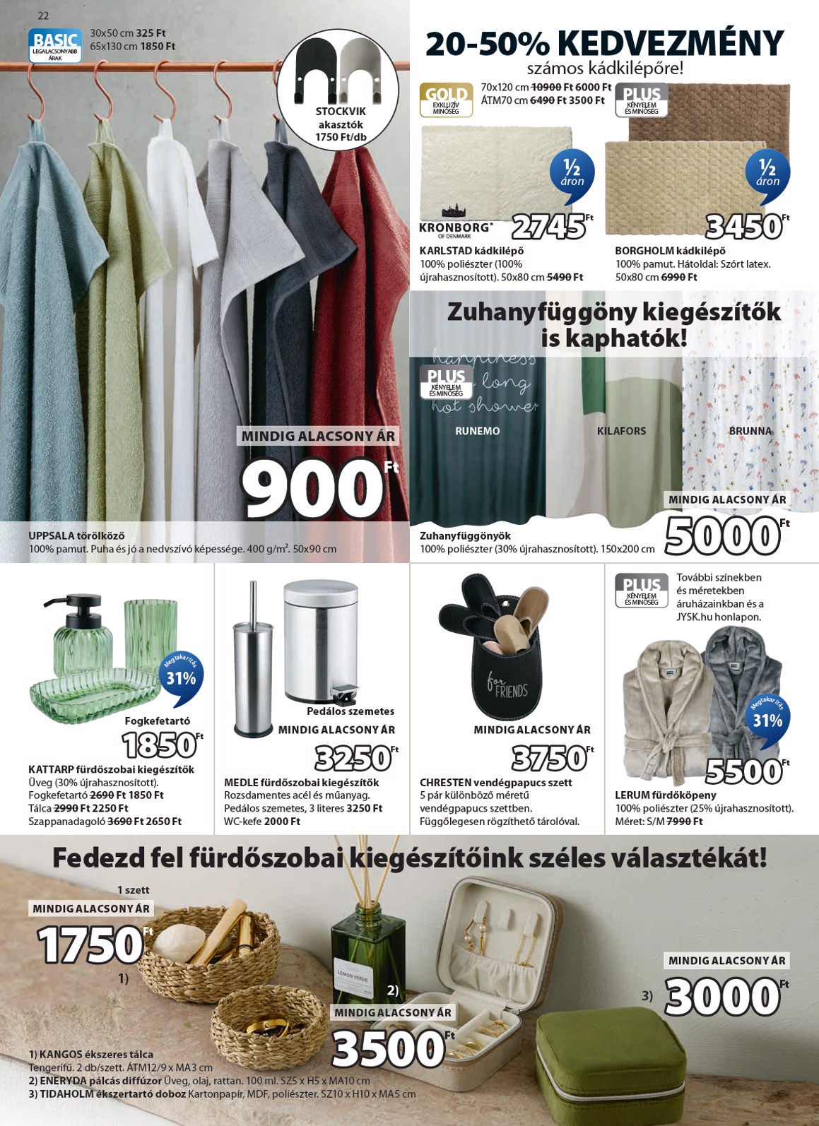 jysk - JYSK akciós újság, érvényes 12.31. - 02.01. - page: 22