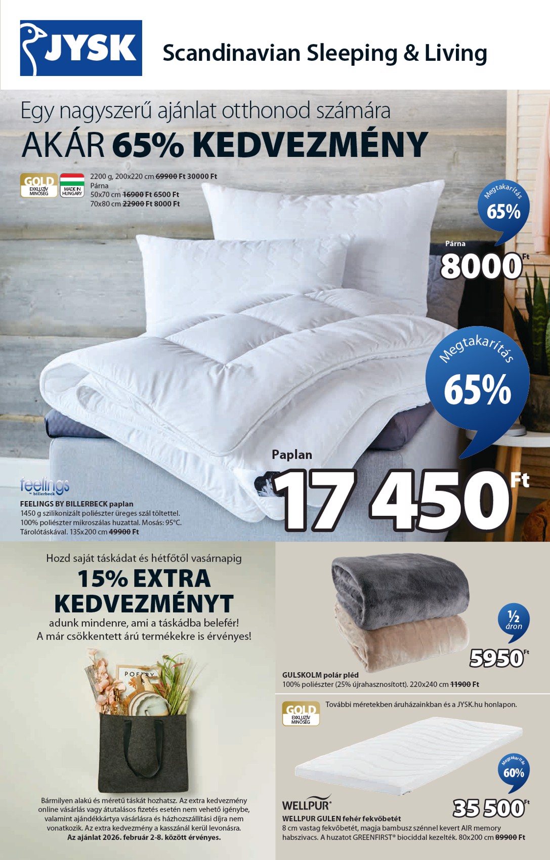 jysk - JYSK akciós újság, érvényes 2026.02.02. - 2026.03.03.