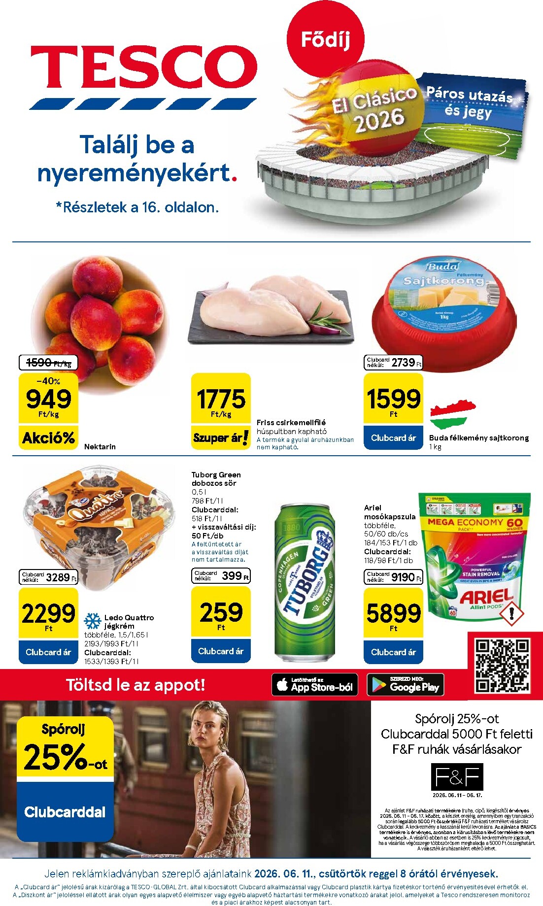 tesco - Tesco hirdetmény a következő hétre csütörtöktől 2026.06.11.-tól szerdától 2026.06.17.-ig