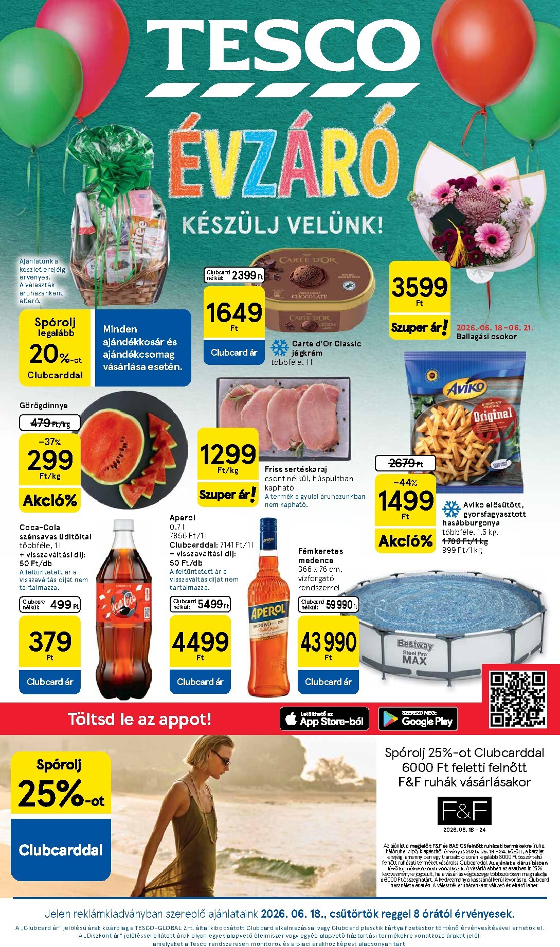 tesco - Tesco hirdetmény a következő hétre csütörtöktől 2026.06.18.-tól szerdától 2026.06.24.-ig