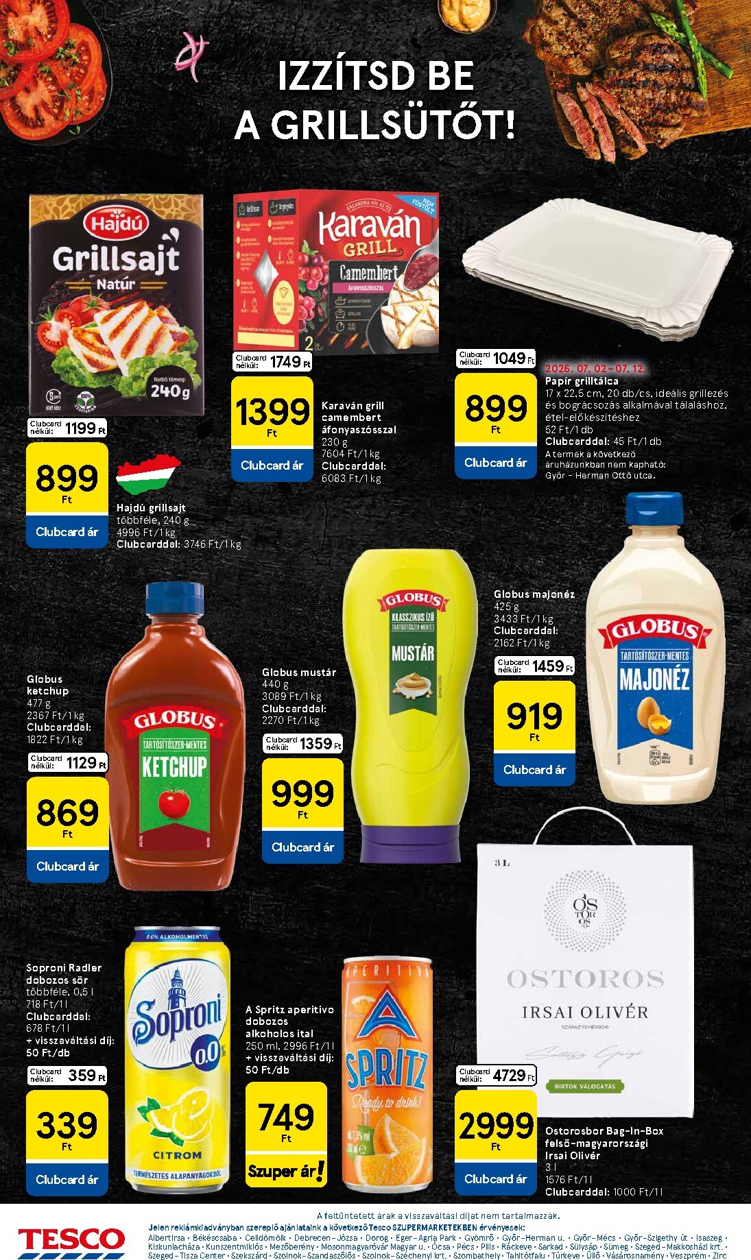 tesco - A jövőbeli Tesco Szupermarket akciós újság csütörtöktől 2026.07.09.-tól szerdától 2026.07.15.-ig érvényes. - page: 4