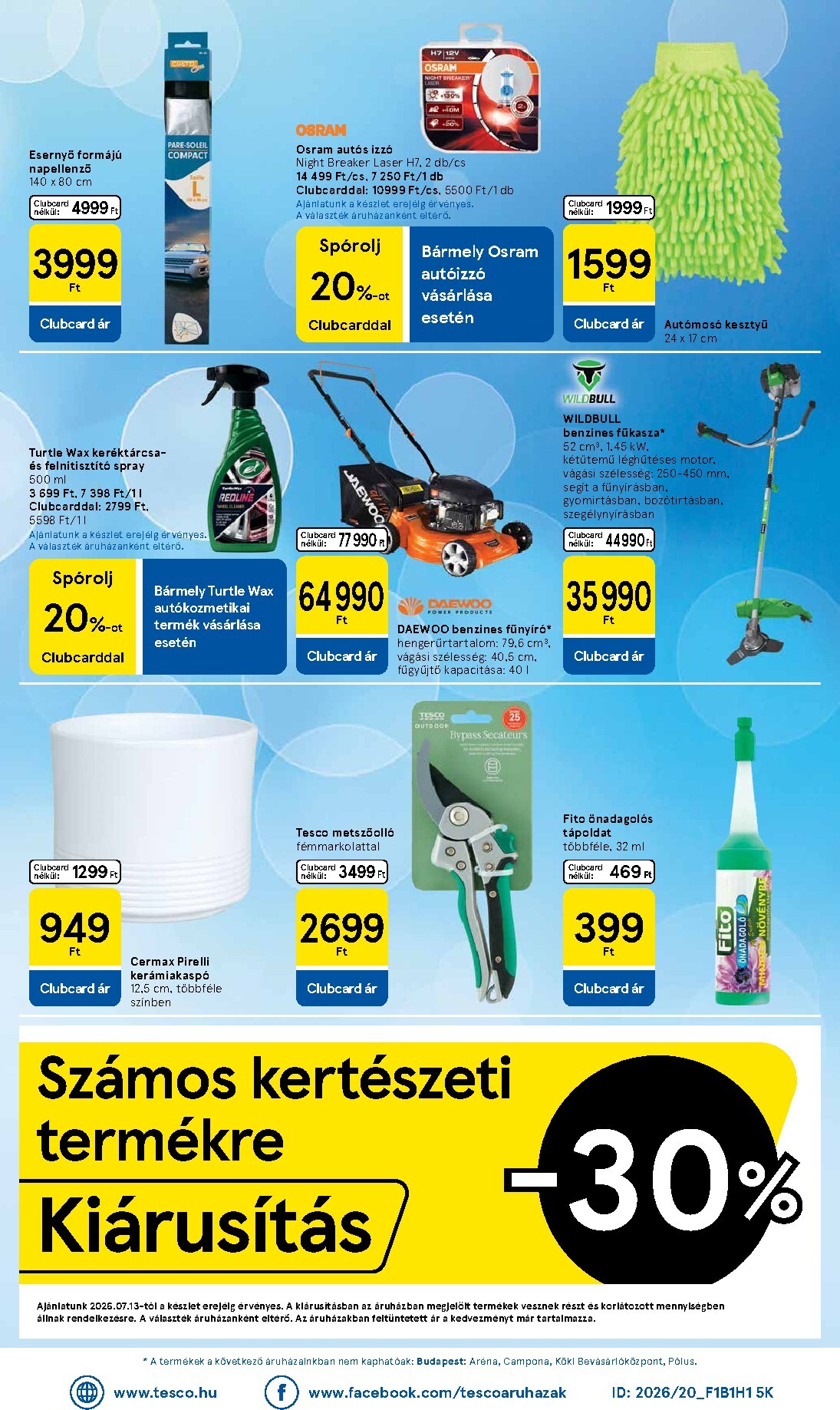 tesco - A jövőbeli Tesco akciós újság csütörtöktől 2026.07.16.-tól szerdától 2026.07.22.-ig érvényes. - page: 30