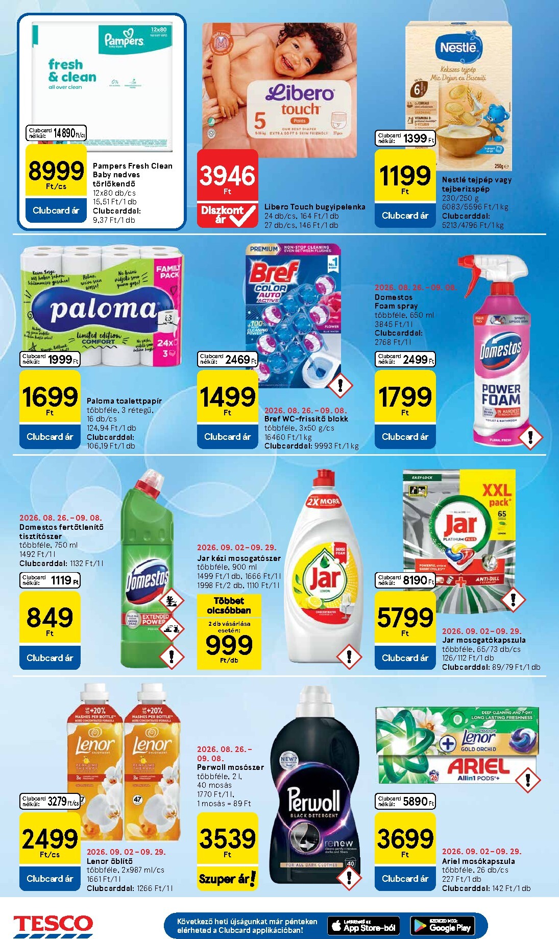 tesco - A jövőbeli Tesco akciós újság csütörtöktől 2026.09.03.-tól szerdától 2026.09.09.-ig érvényes. - page: 8