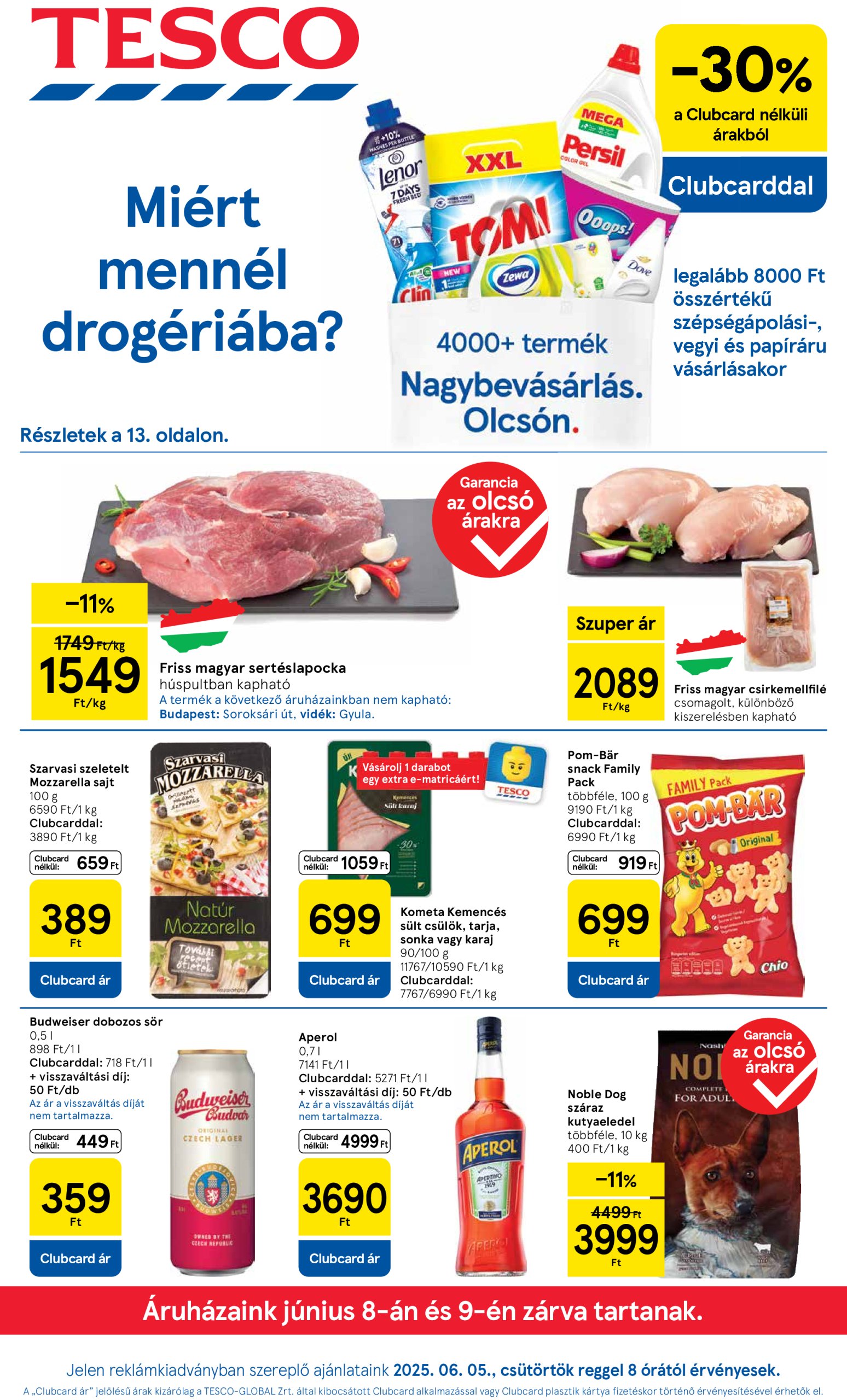 tesco - Tesco akciós újság, érvényes 06.05. - 06.11. - page: 1