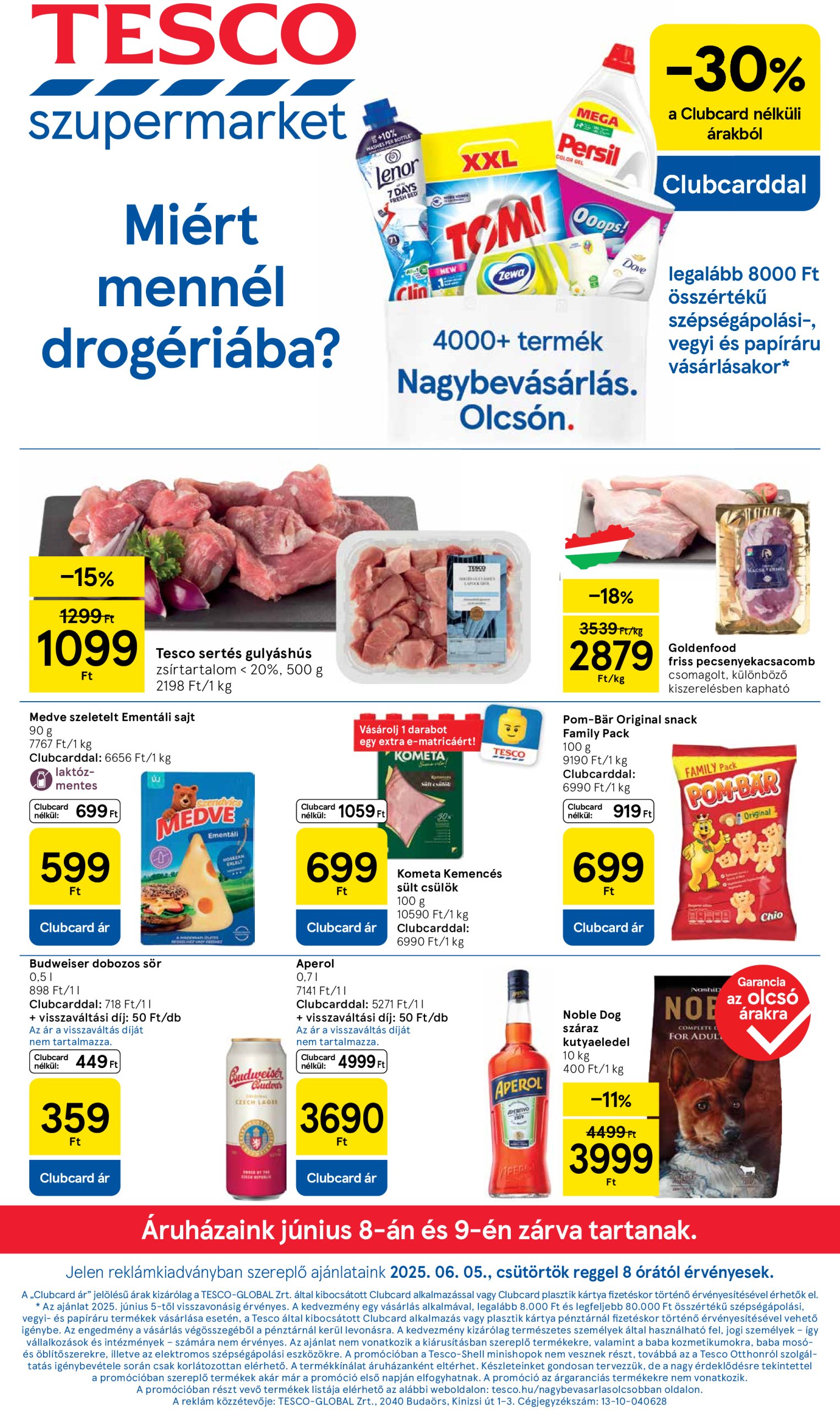 tesco - Tesco szupermarket akciós újság, érvényes 06.05. - 06.11.
