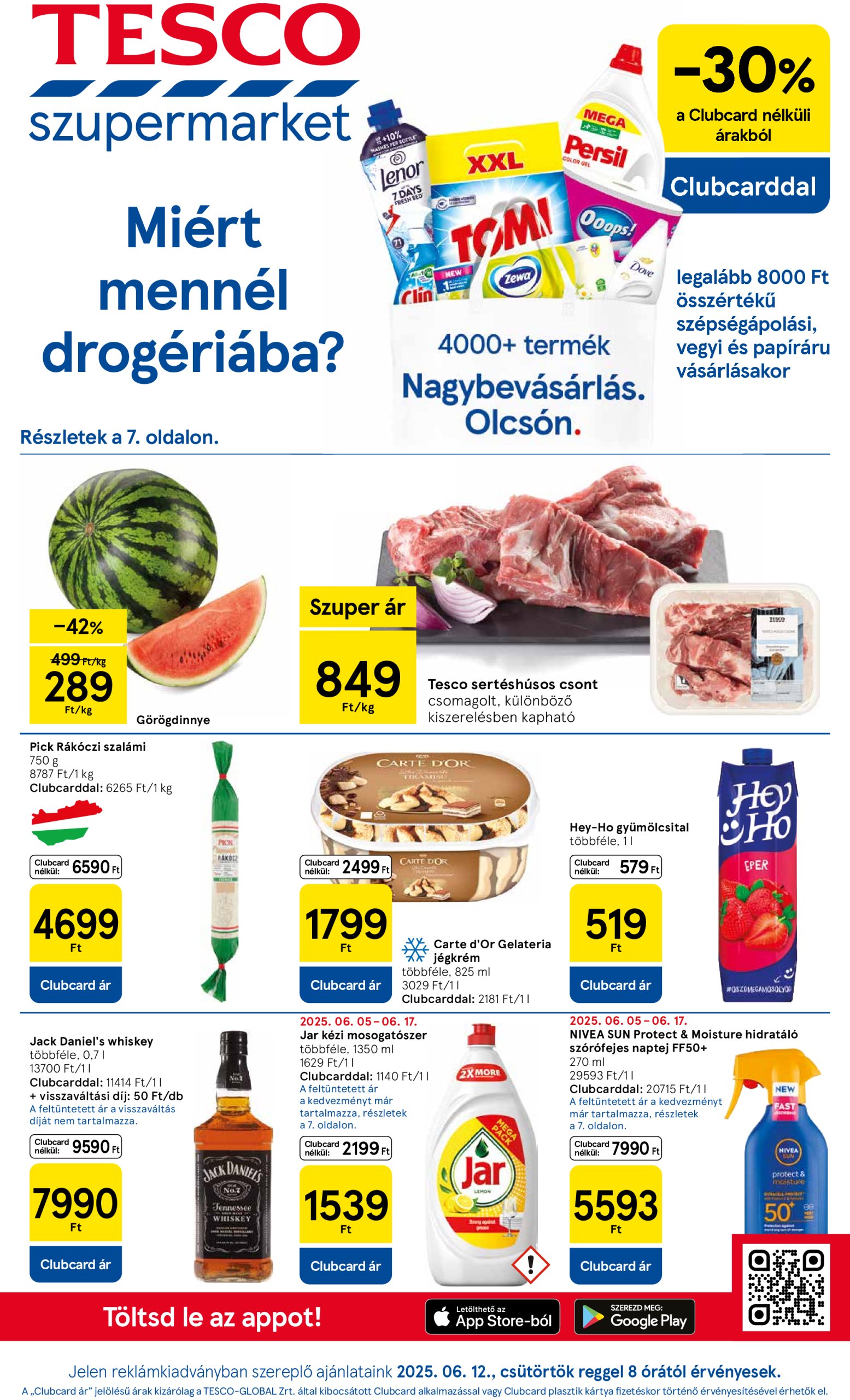 tesco - Tesco szupermarket akciós újság, érvényes 06.12. - 06.18.