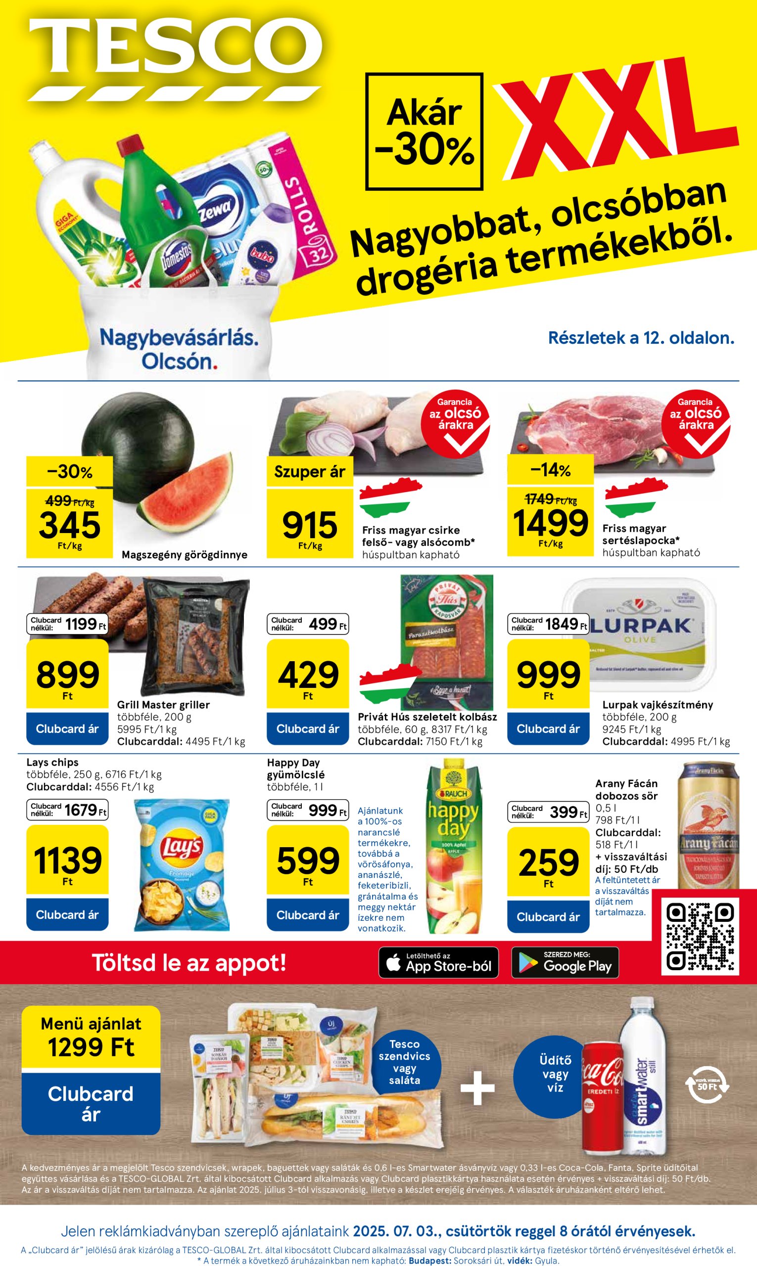 tesco - Tesco akciós újság, érvényes 07.03. - 07.09.