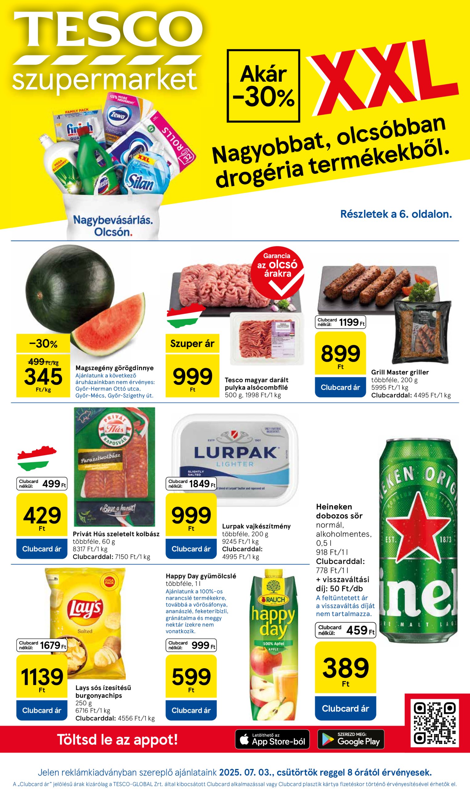 tesco - Tesco szupermarket akciós újság, érvényes 07.03. - 07.09.
