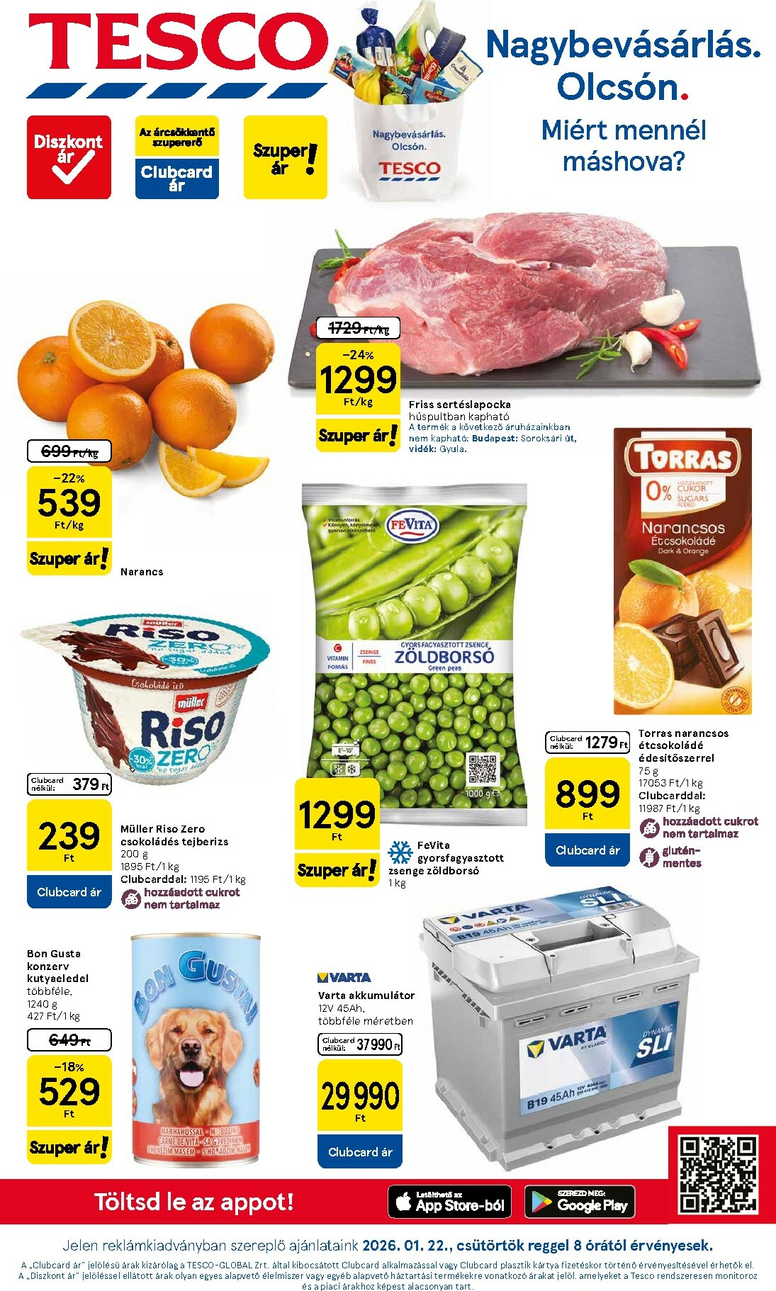 tesco - Tesco akciós újság, érvényes 01.22. - 01.28.