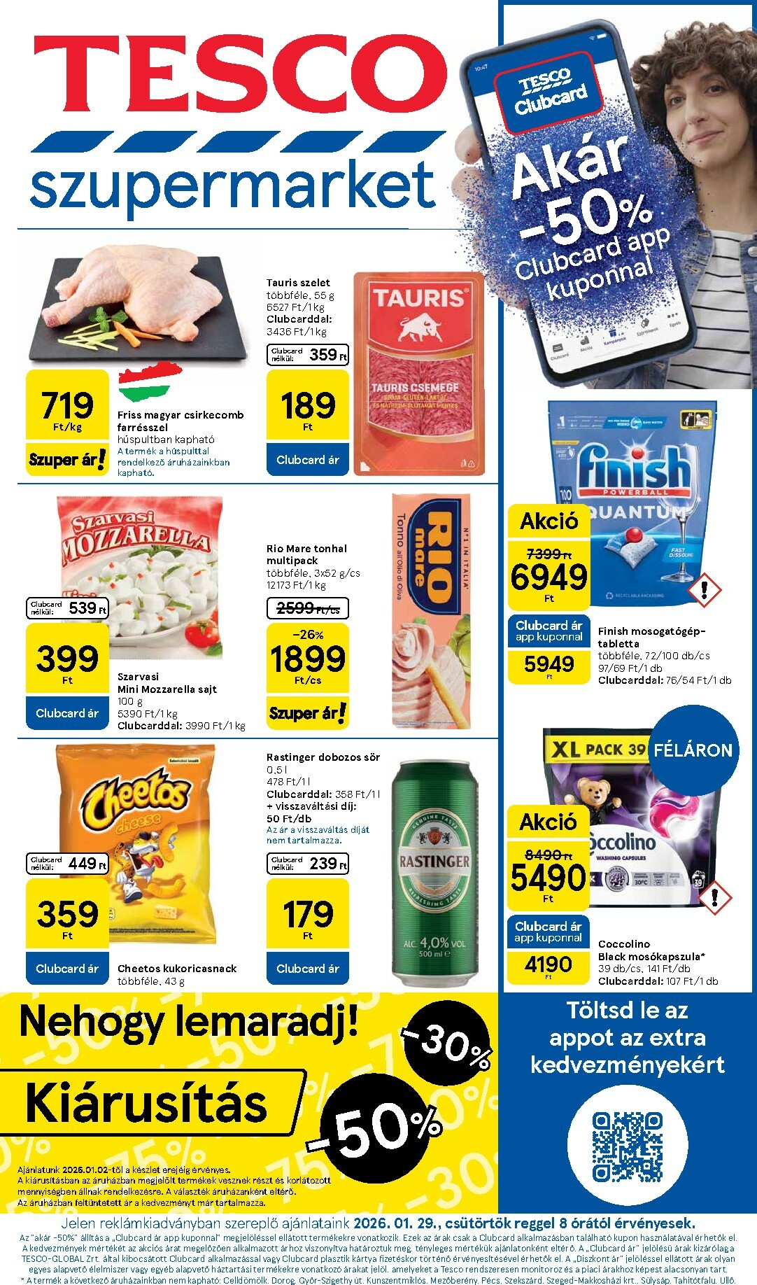 tesco - Tesco szupermarket akciós újság, érvényes 01.29. - 02.04.
