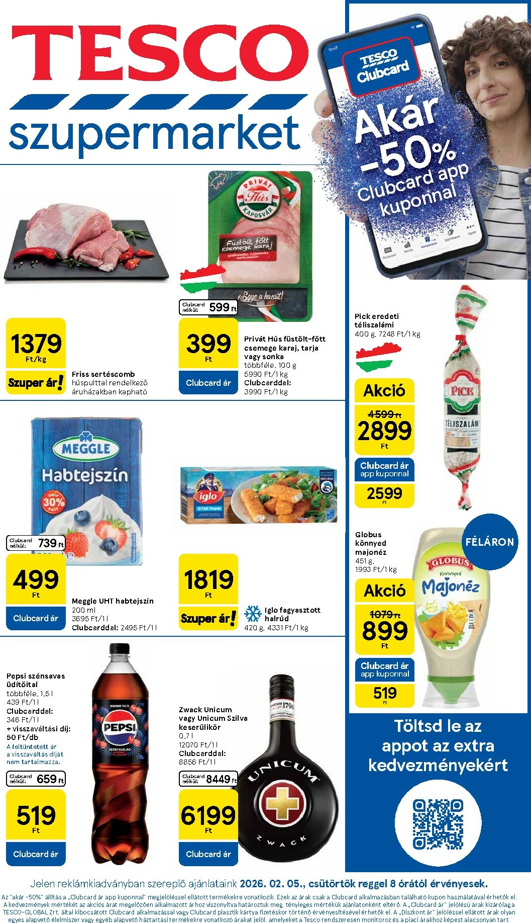 tesco - Tesco szupermarket akciós újság, érvényes 2026.02.05. - 2026.02.11. - page: 1