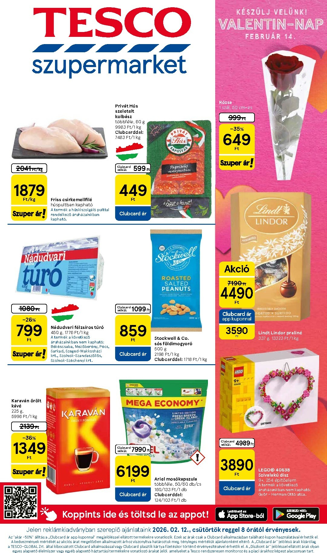 tesco - Tesco szupermarket akciós újság, érvényes 2026.02.12. - 2026.02.18.