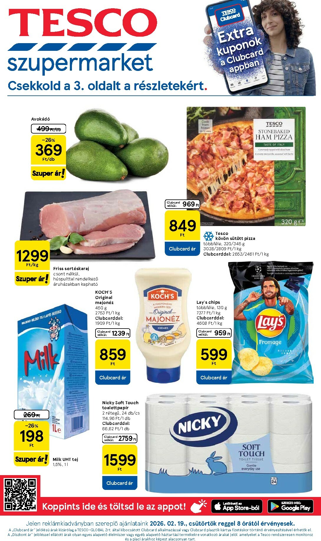 tesco - Tesco szupermarket akciós újság, érvényes 2026.02.19. - 2026.02.25.