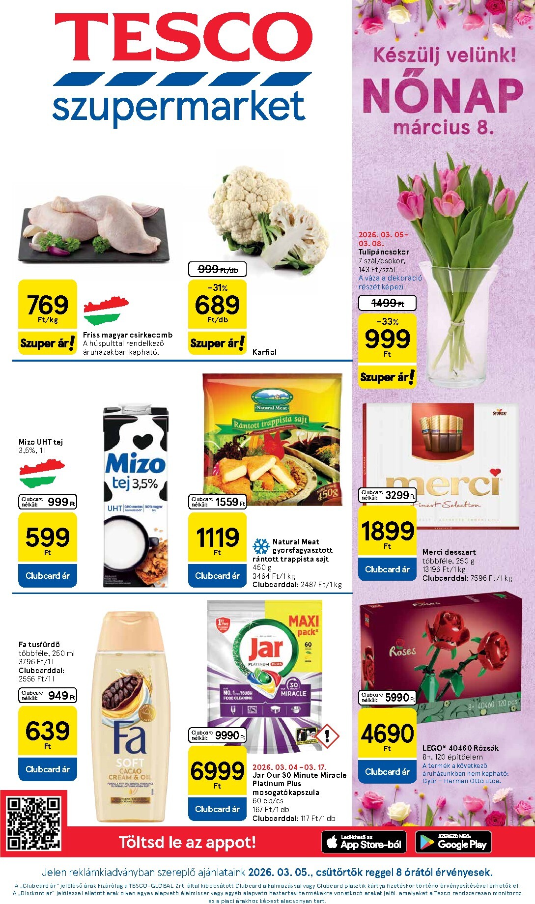 tesco - Tesco - szupermarket akciós újság, érvényes 2026.03.05. - 2026.03.11.