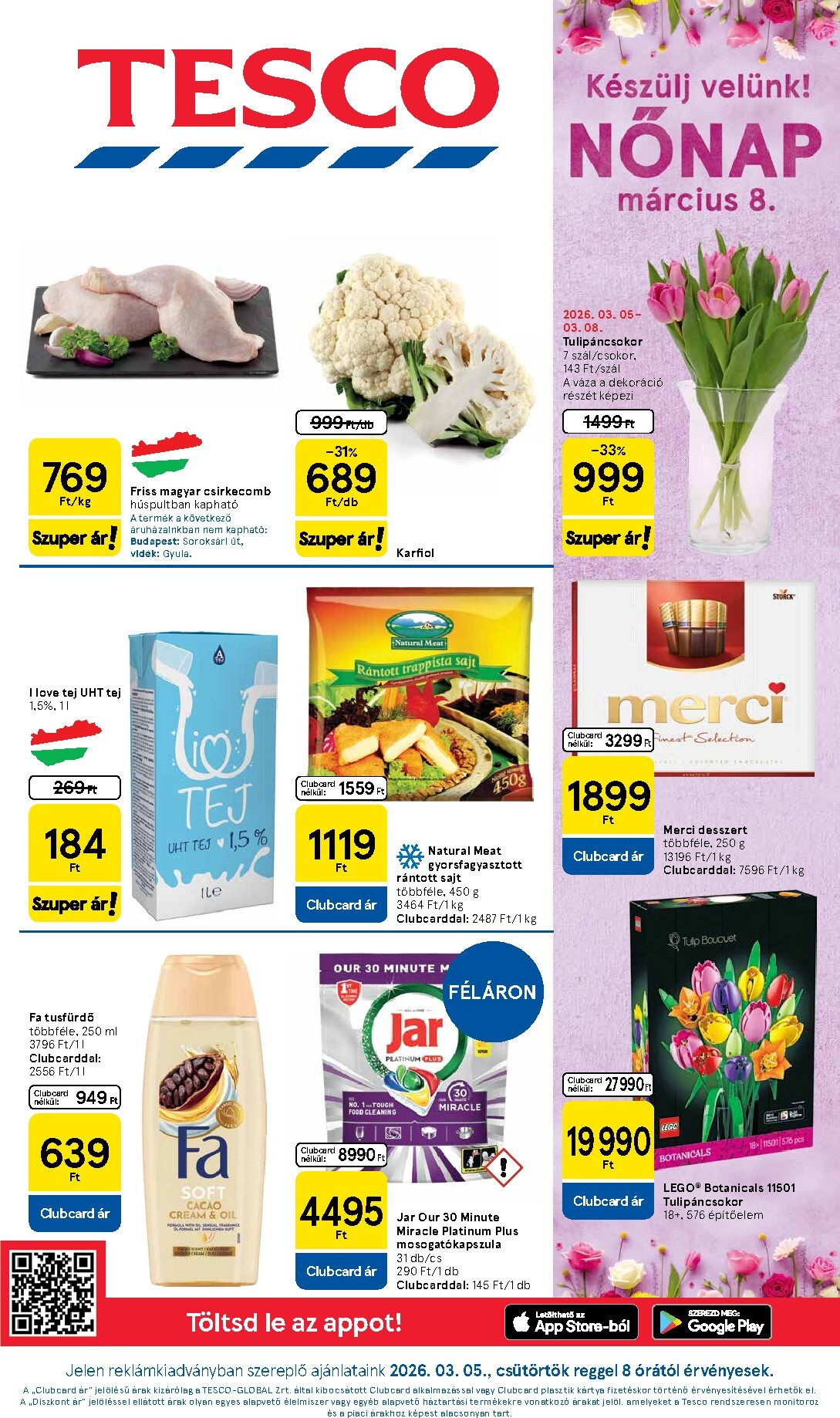 tesco - Tesco akciós újság, érvényes 2026.03.05. - 2026.03.11.