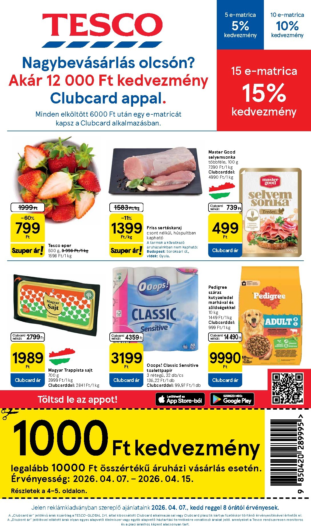 tesco - Tesco akciós újság, érvényes 2026.04.07. - 2026.04.13.