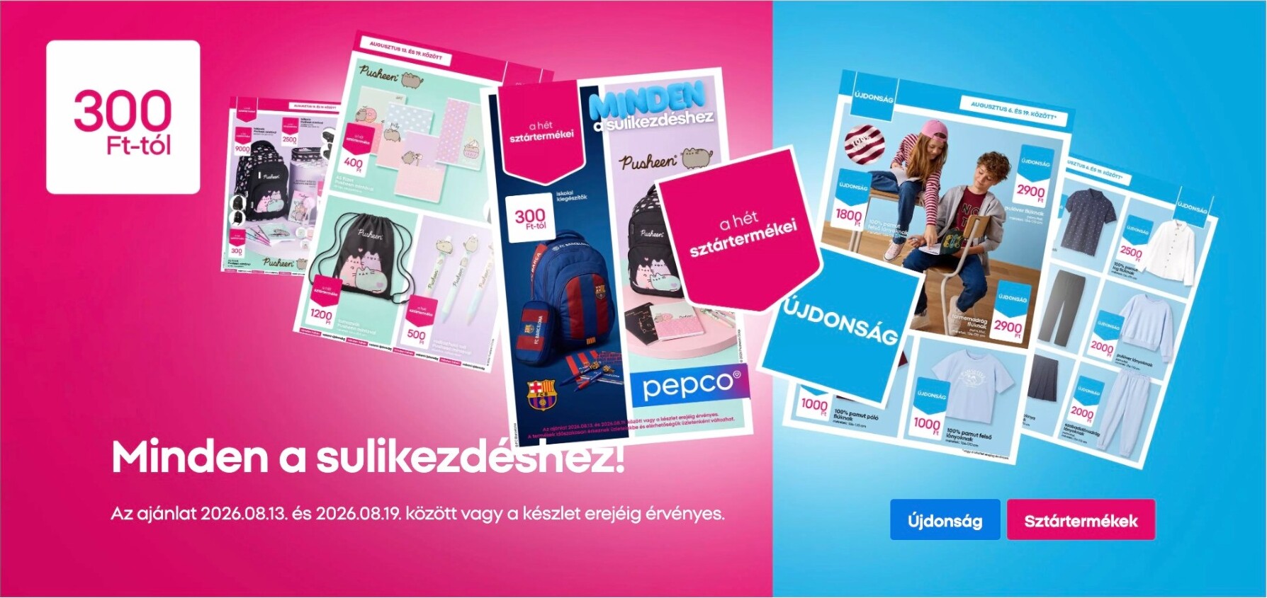 pepco - Aktuális Pepco szórólap érvényes csütörtöktől 2026.08.13.-től szerdától 2026.08.19.-ig