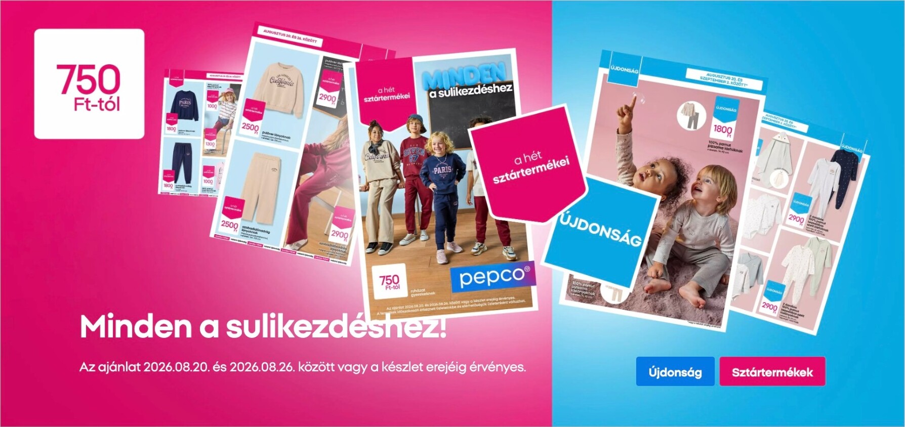 pepco - Aktuális Pepco szórólap érvényes csütörtöktől 2026.08.20.-től szerdától 2026.08.26.-ig