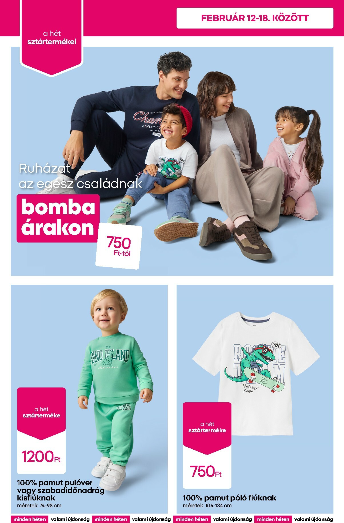 pepco - Pepco - Szabadidőruházat az egész családnak akciós újság, érvényes 2026.02.12. - 2026.02.18. - page: 2