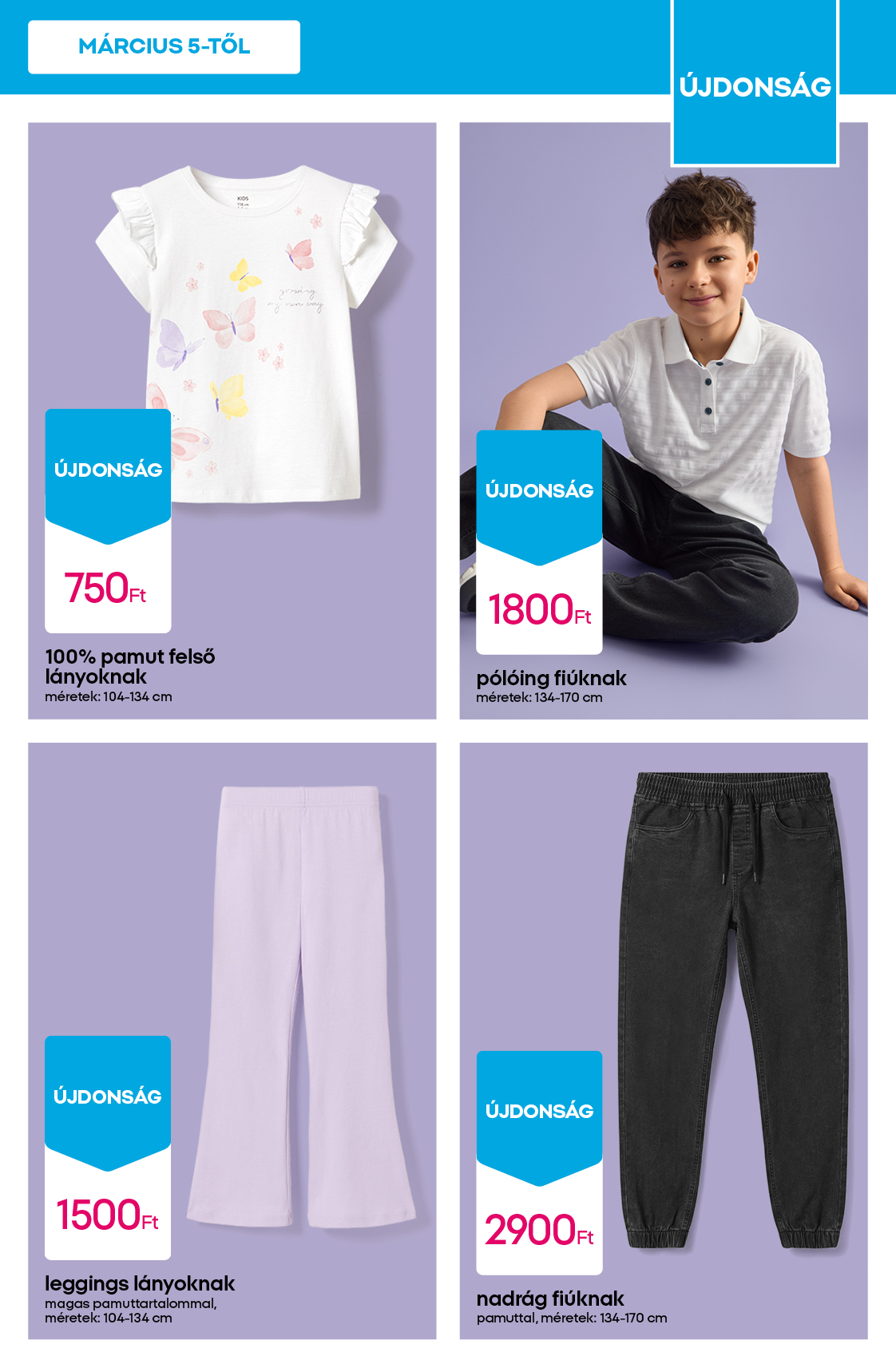 pepco - Pepco - Felsők és farmernadrágok akciós újság, érvényes 2026.03.05. - 2026.03.11. - page: 7