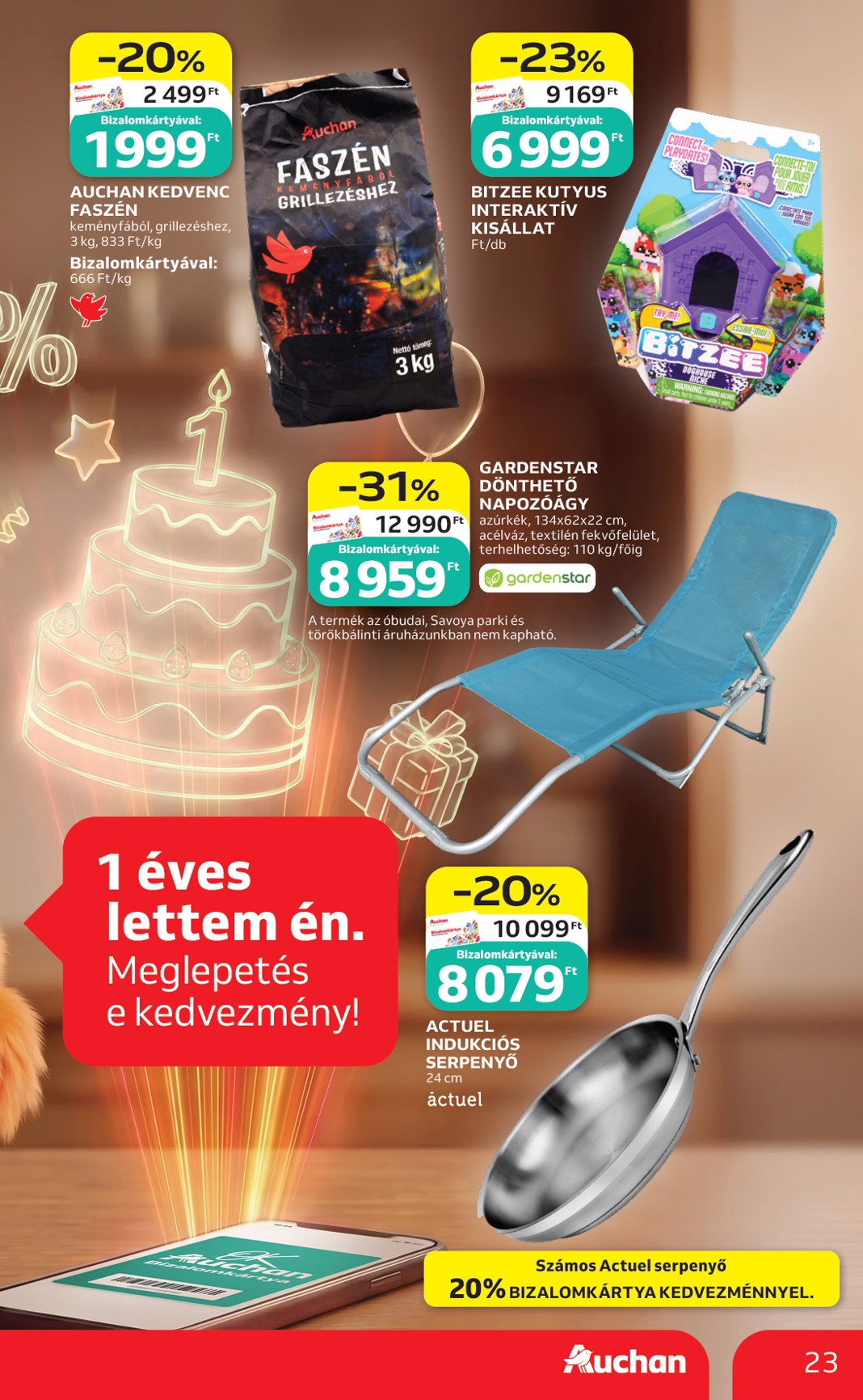 auchan - A jövőbeli Auchan Hipermarket akciós újság csütörtöktől 2026.05.21.-tól szerdától 2026.05.27.-ig érvényes. - page: 23