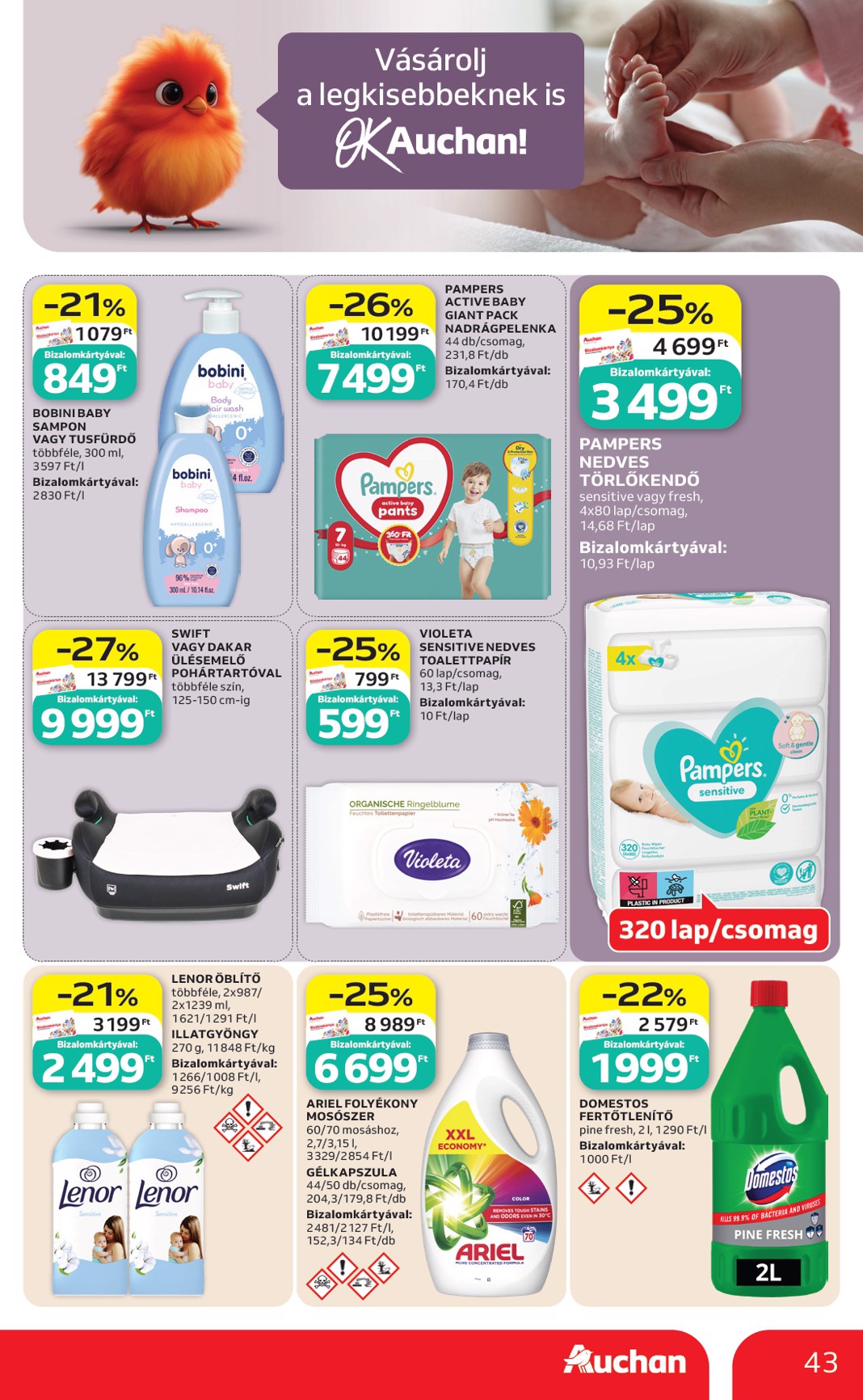 auchan - A jövőbeli Auchan Hipermarket akciós újság csütörtöktől 2026.05.21.-tól szerdától 2026.05.27.-ig érvényes. - page: 43
