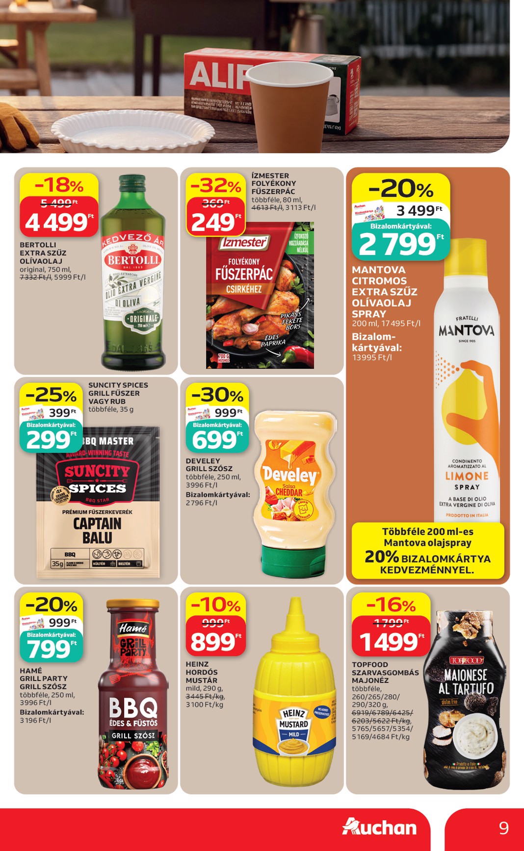 auchan - A jövőbeli Auchan - Grill Ajánlataink akciós újság csütörtöktől 2026.05.21.-tól szerdától 2026.06.03.-ig érvényes. - page: 9