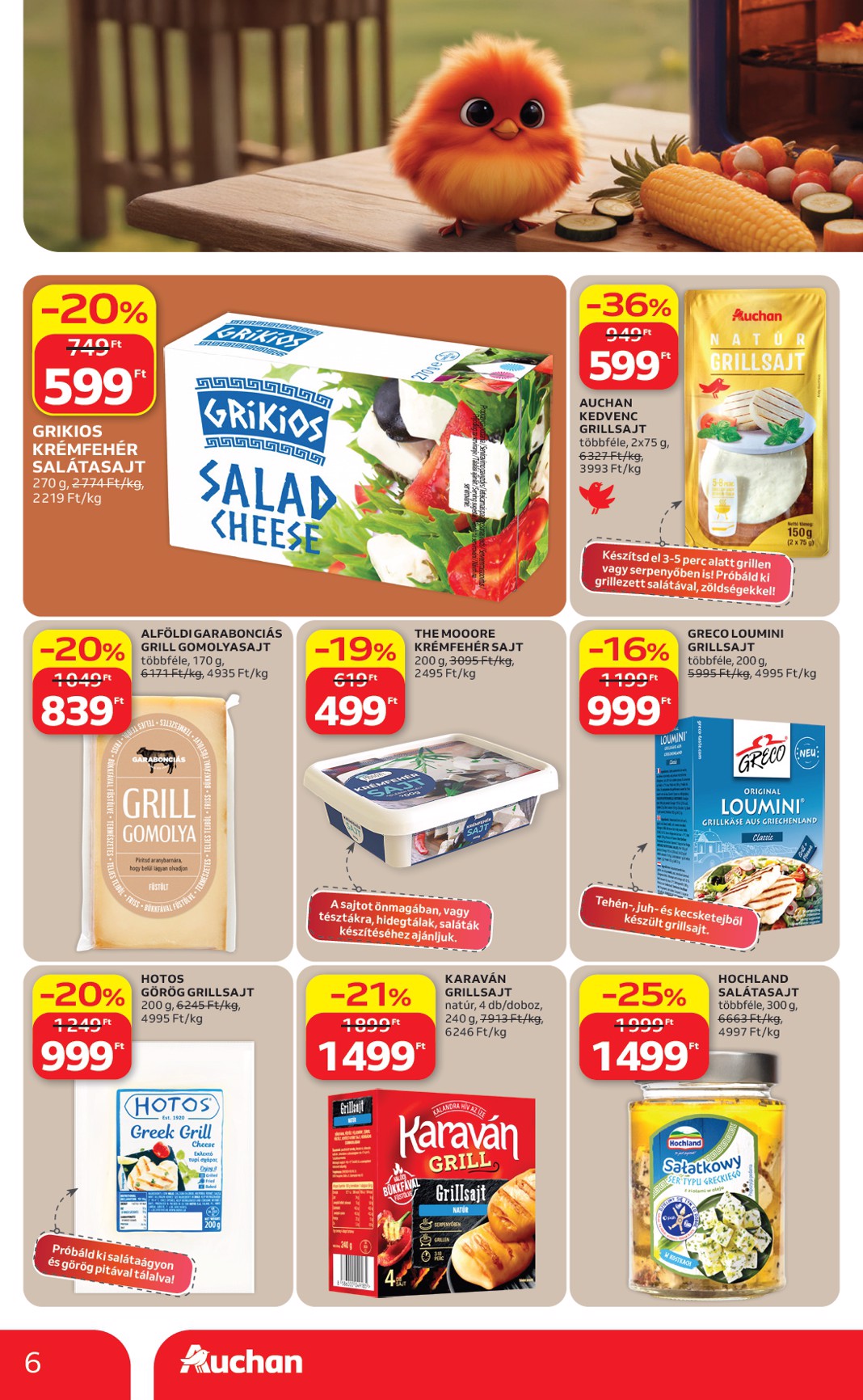 auchan - A jövőbeli Auchan - Grill Ajánlataink akciós újság csütörtöktől 2026.05.21.-tól szerdától 2026.06.03.-ig érvényes. - page: 6