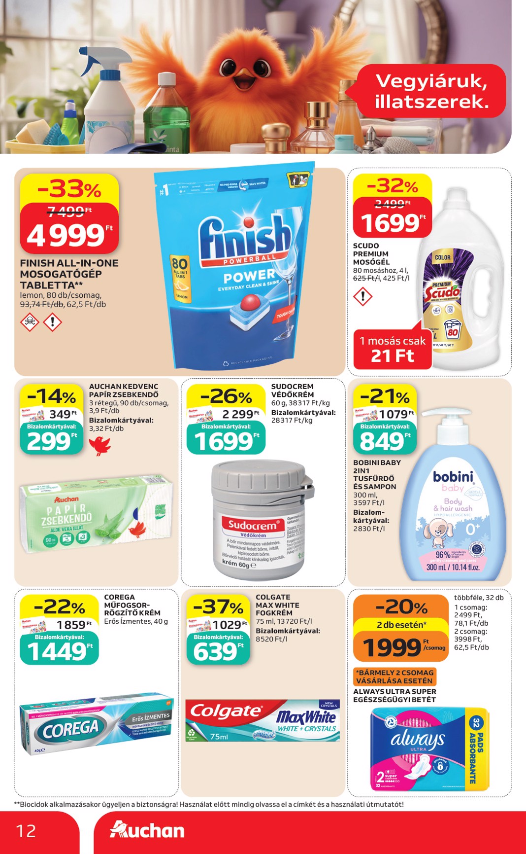 auchan - A jövőbeli Auchan szupermarket akciós újság csütörtöktől 2026.05.21.-tól szerdától 2026.05.27.-ig érvényes. - page: 12