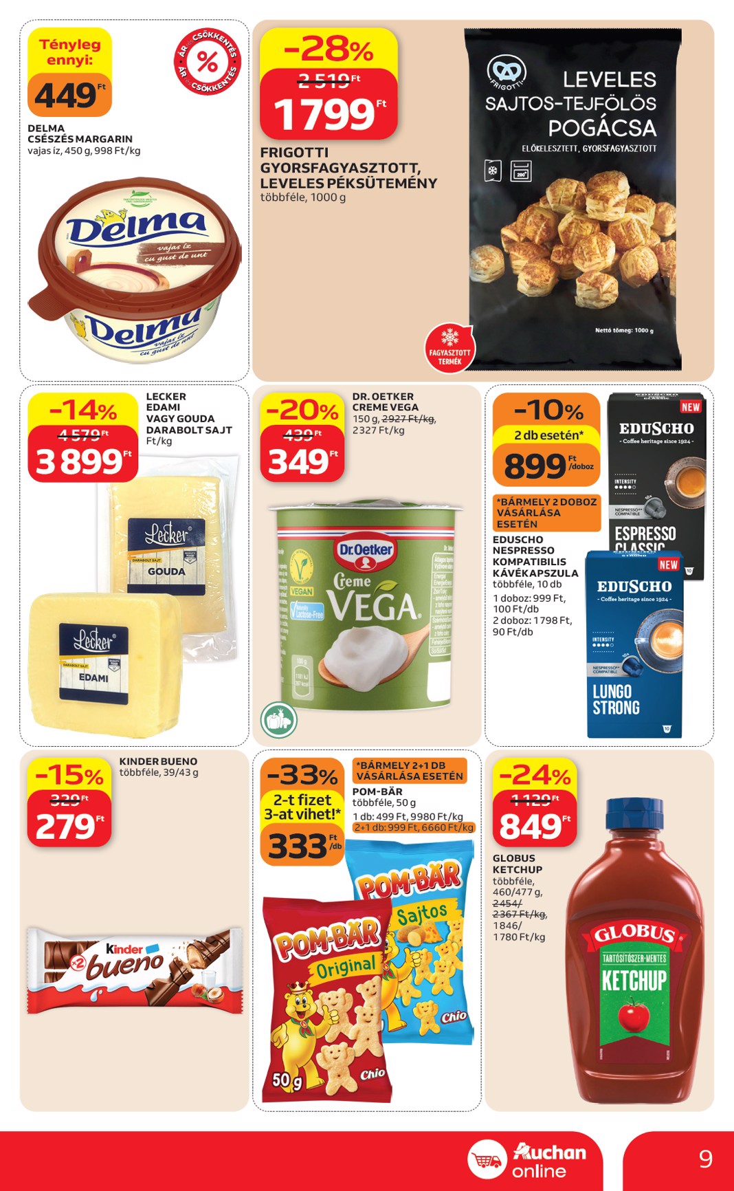 auchan - A jövőbeli Auchan szupermarket akciós újság csütörtöktől 2026.05.21.-tól szerdától 2026.05.27.-ig érvényes. - page: 9