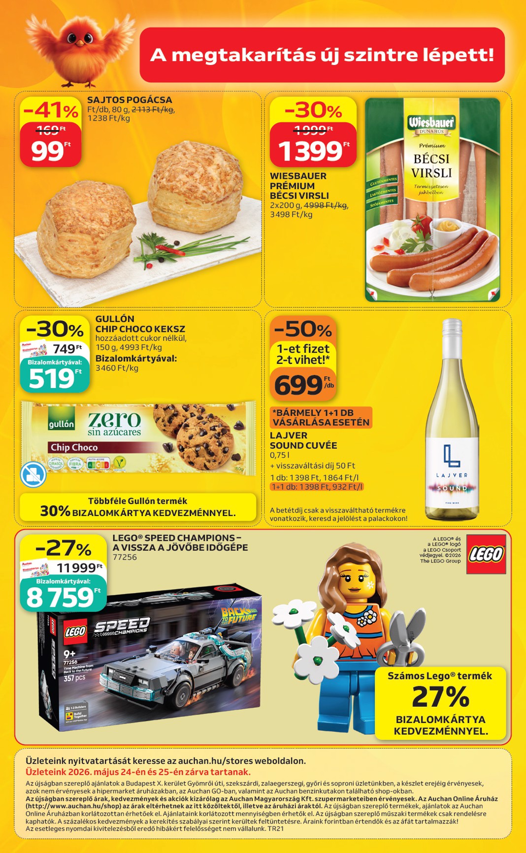 auchan - A jövőbeli Auchan szupermarket akciós újság csütörtöktől 2026.05.21.-tól szerdától 2026.05.27.-ig érvényes. - page: 16