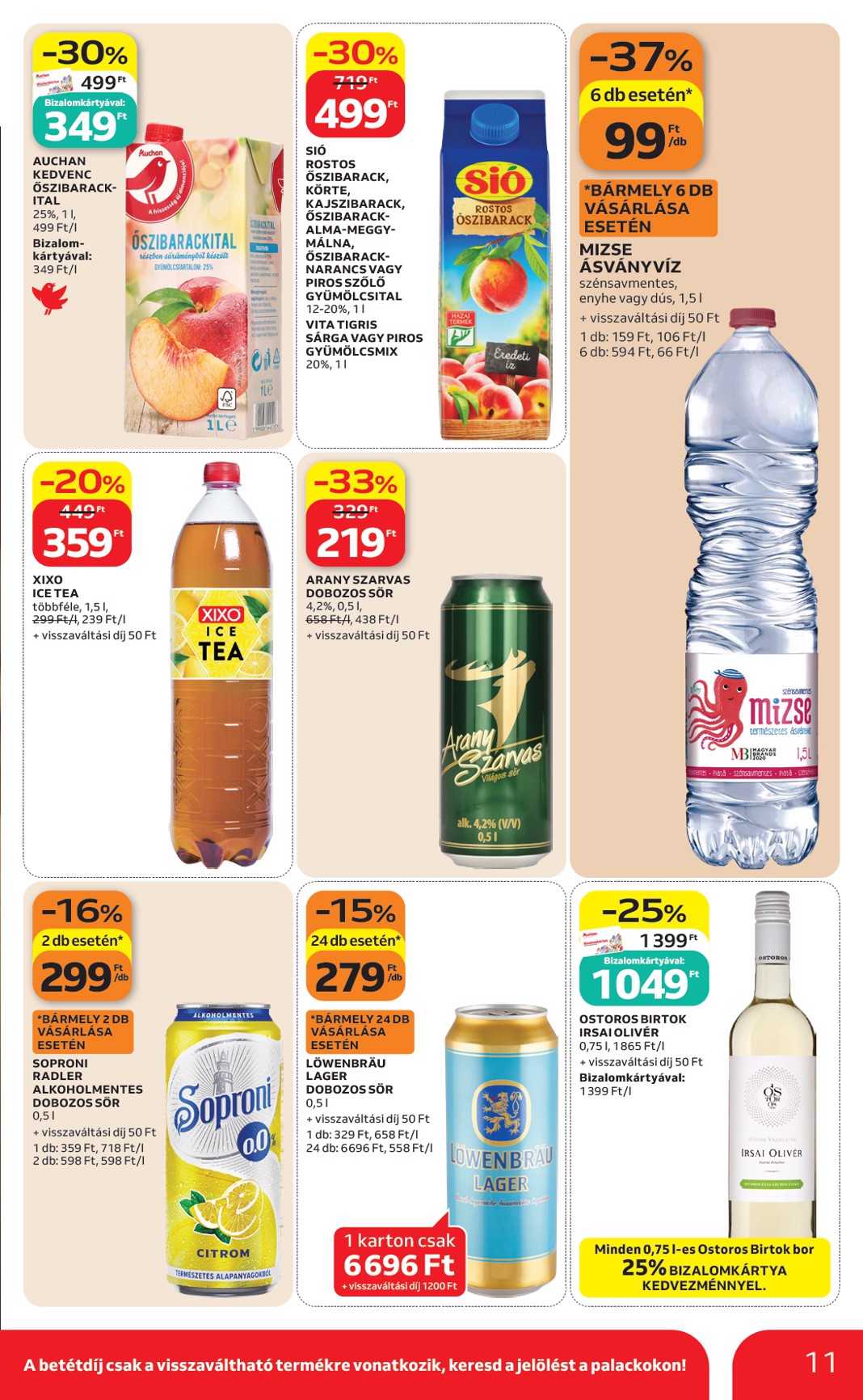 auchan - A jövőbeli Auchan szupermarket akciós újság csütörtöktől 2026.05.21.-tól szerdától 2026.05.27.-ig érvényes. - page: 11