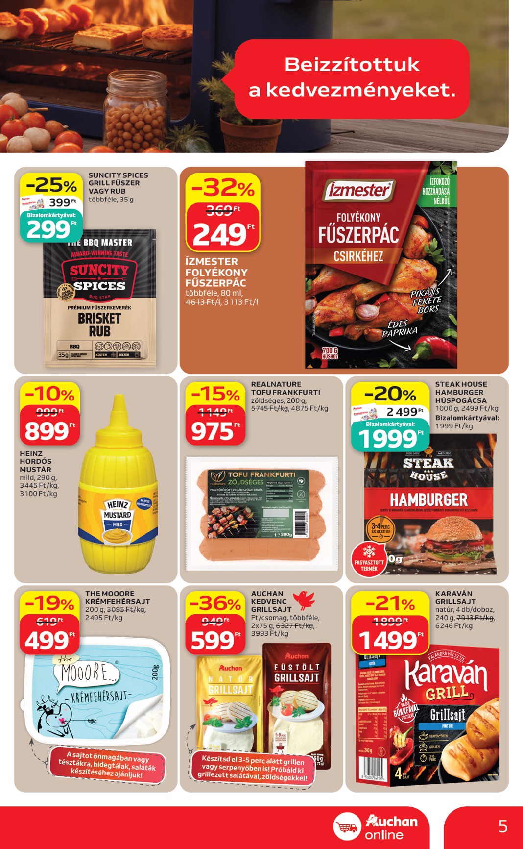 auchan - A jövőbeli Auchan szupermarket akciós újság csütörtöktől 2026.05.21.-tól szerdától 2026.05.27.-ig érvényes. - page: 5