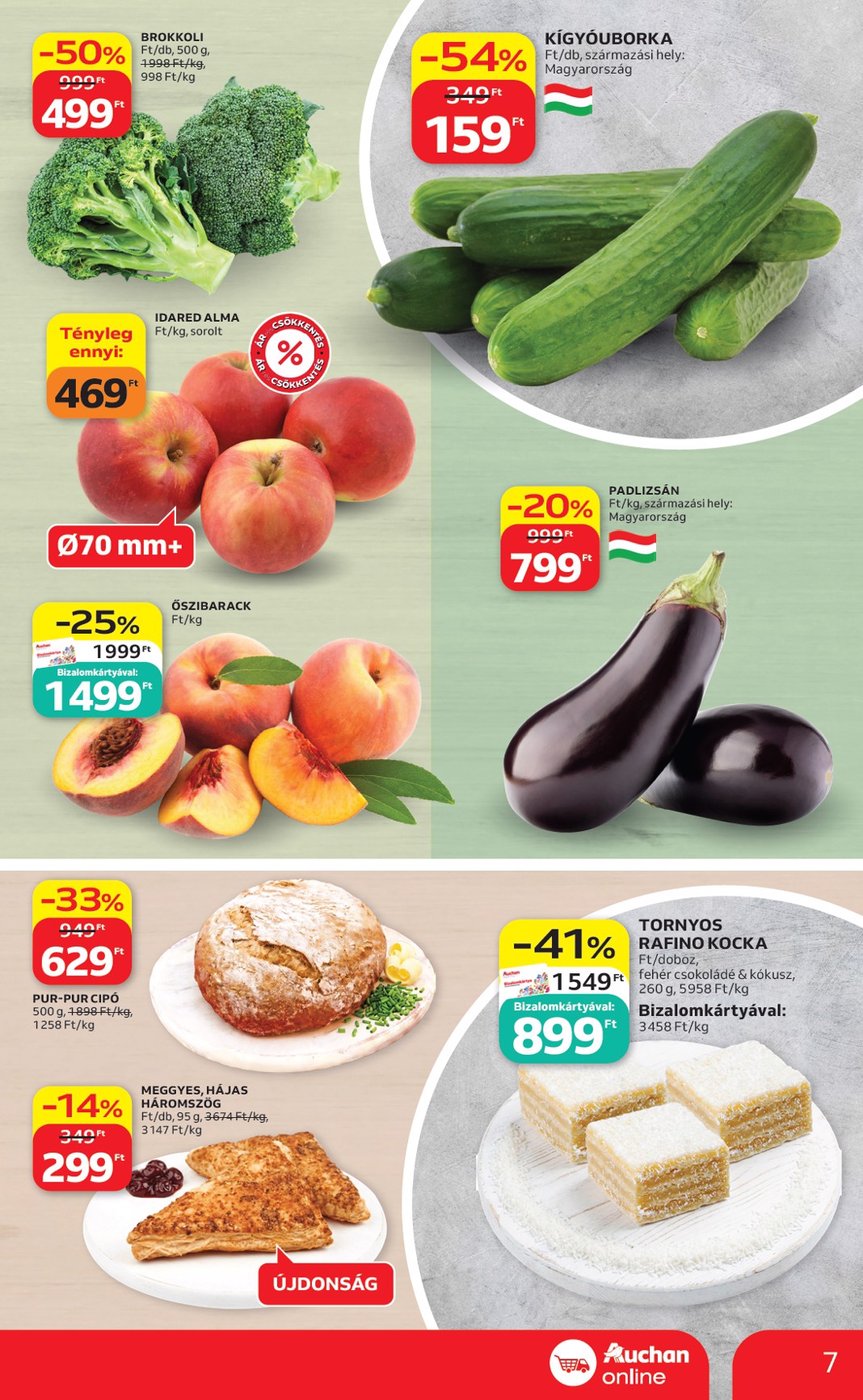 auchan - A jövőbeli Auchan szupermarket akciós újság csütörtöktől 2026.05.21.-tól szerdától 2026.05.27.-ig érvényes. - page: 7