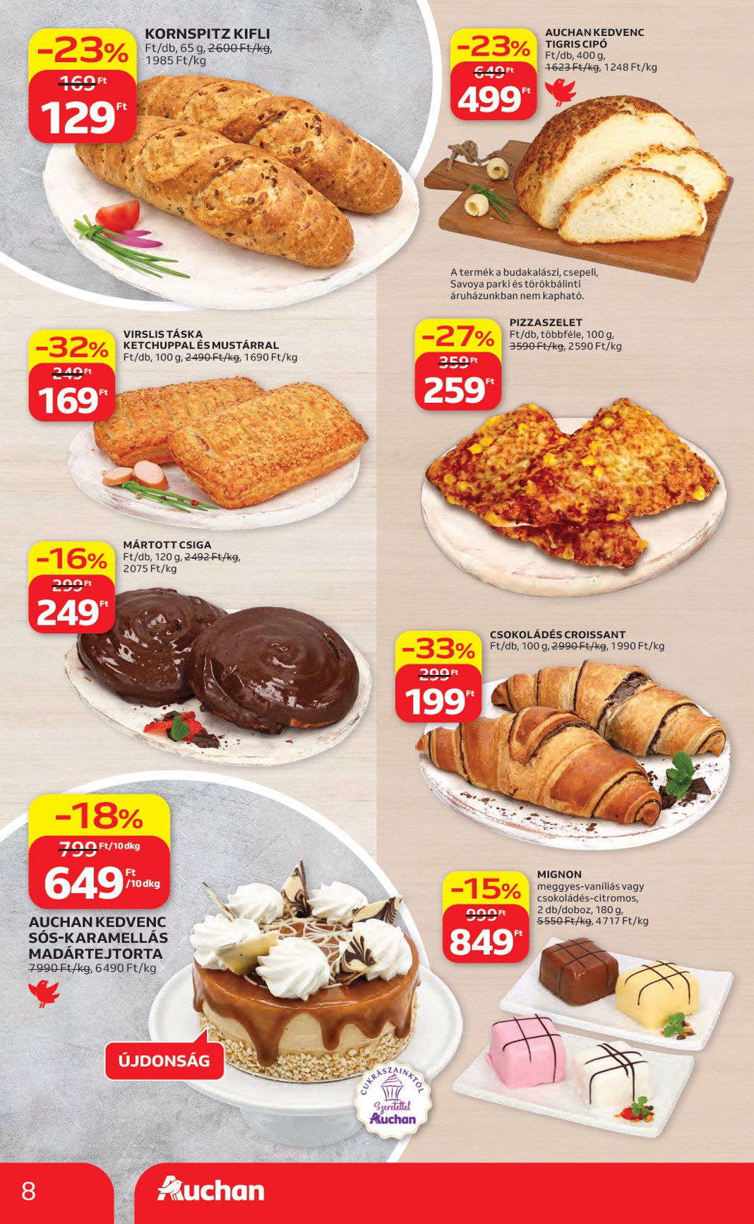 auchan - A jövőbeli Auchan hipermarket akciós újság csütörtöktől 2026.06.04.-tól szerdától 2026.06.10.-ig érvényes. - page: 8