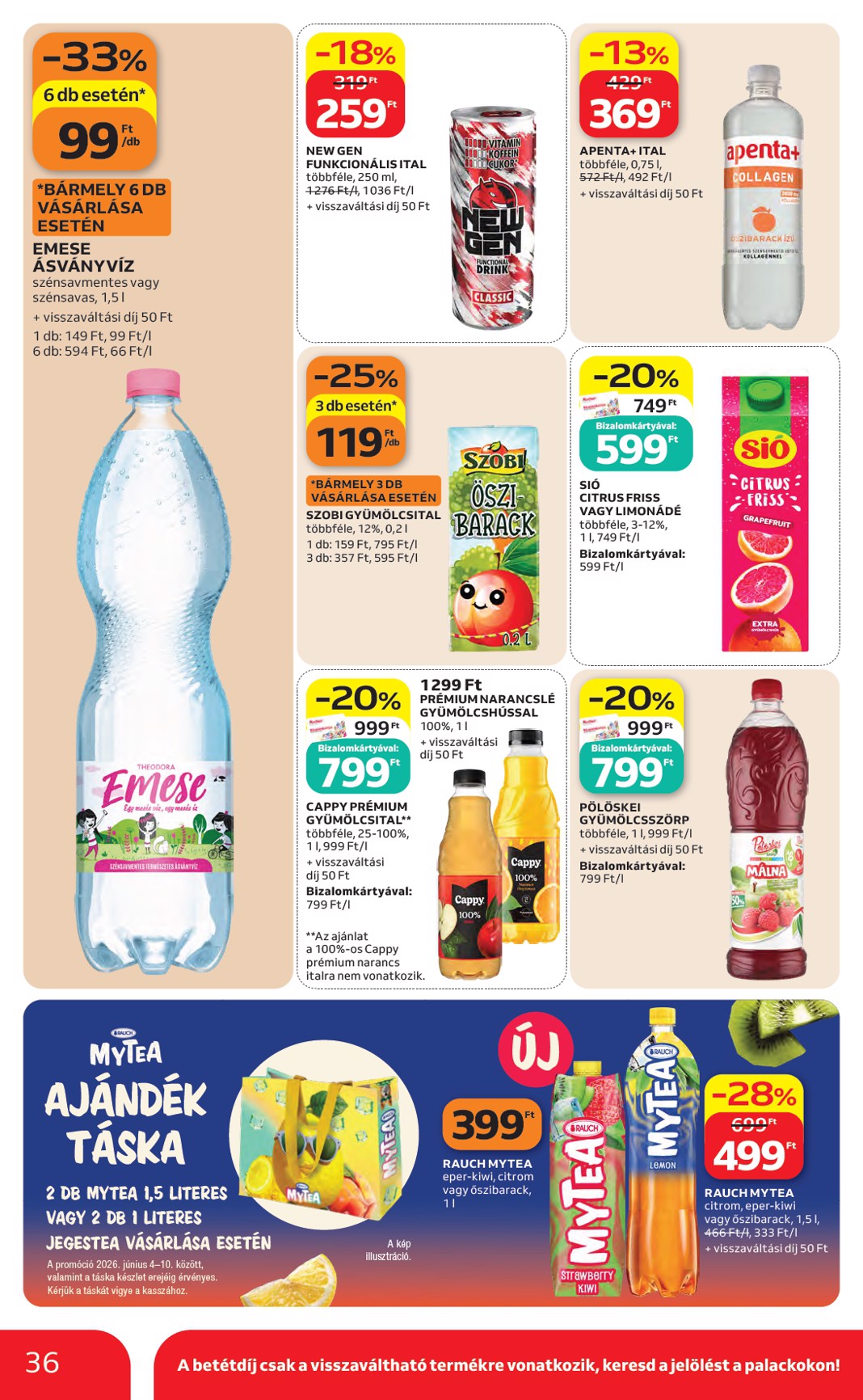 auchan - A jövőbeli Auchan hipermarket akciós újság csütörtöktől 2026.06.04.-tól szerdától 2026.06.10.-ig érvényes. - page: 36