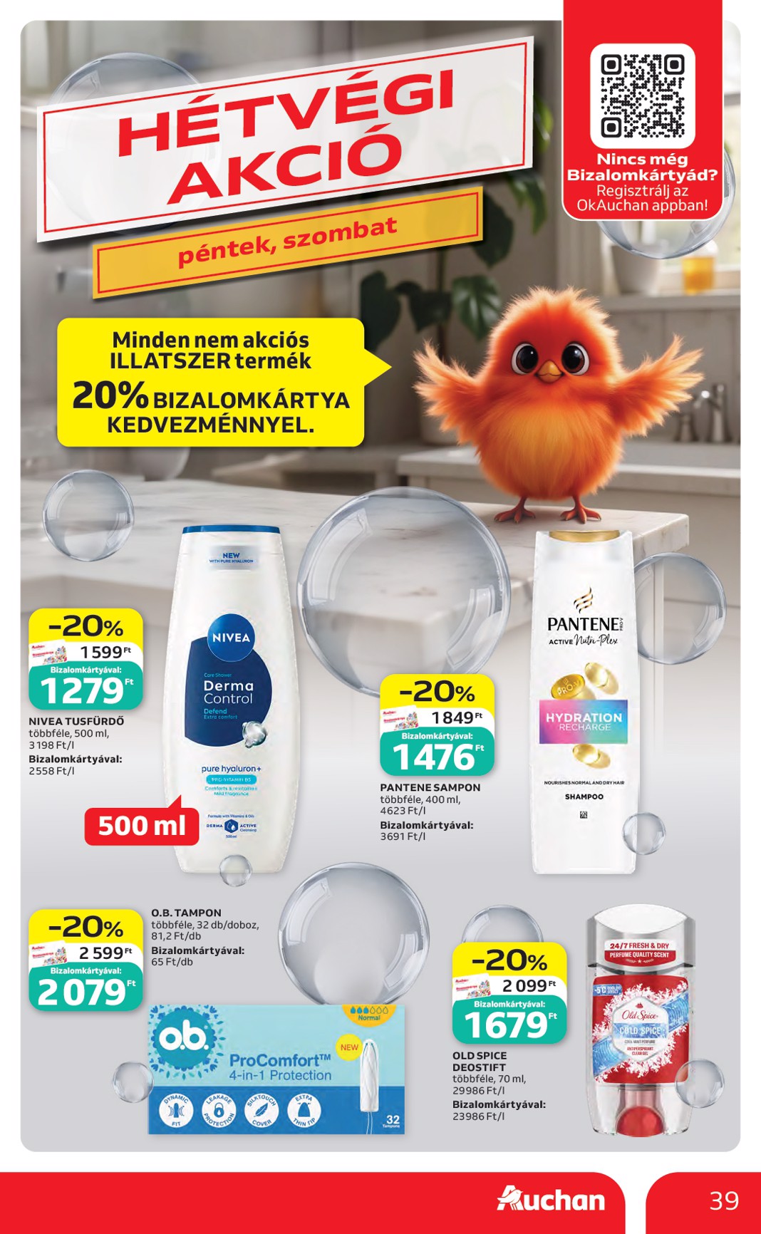 auchan - A jövőbeli Auchan hipermarket akciós újság csütörtöktől 2026.06.04.-tól szerdától 2026.06.10.-ig érvényes. - page: 39