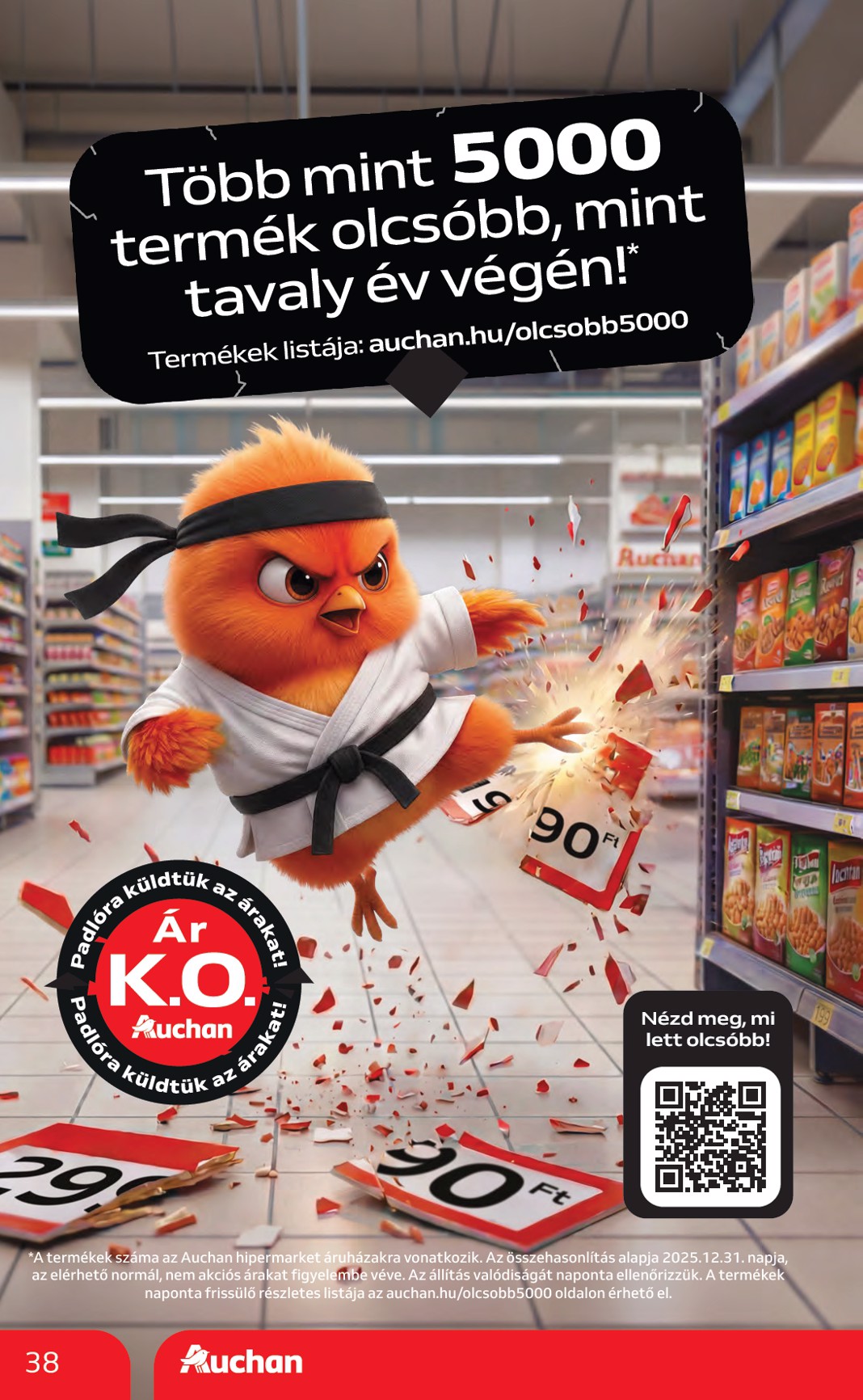 auchan - A jövőbeli Auchan hipermarket akciós újság csütörtöktől 2026.06.04.-tól szerdától 2026.06.10.-ig érvényes. - page: 38
