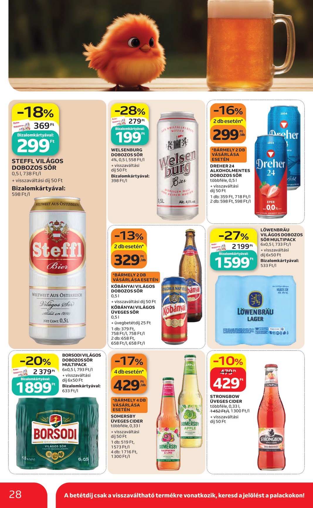 auchan - A jövőbeli Auchan hipermarket akciós újság csütörtöktől 2026.06.04.-tól szerdától 2026.06.10.-ig érvényes. - page: 28