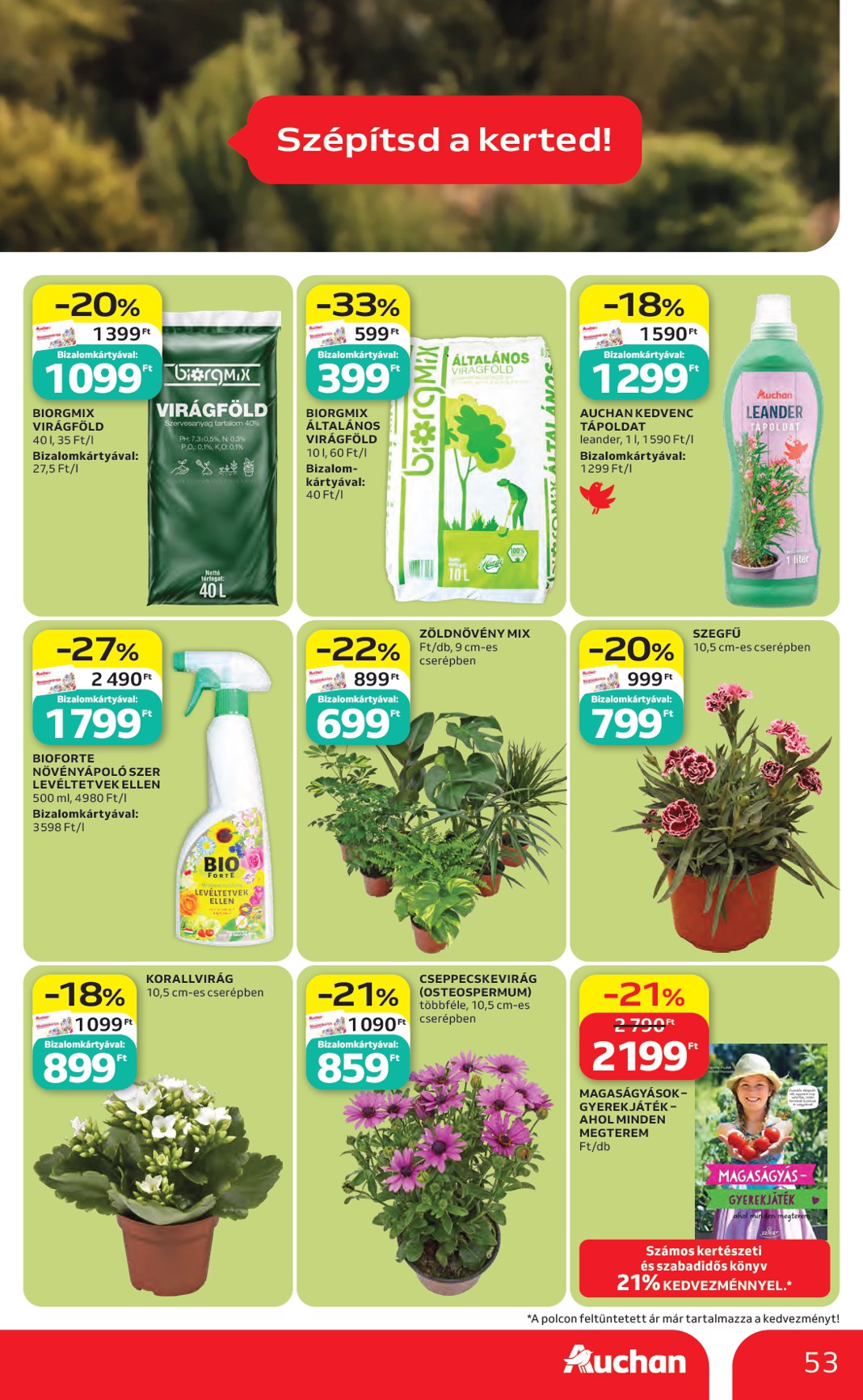 auchan - A jövőbeli Auchan hipermarket akciós újság csütörtöktől 2026.06.04.-tól szerdától 2026.06.10.-ig érvényes. - page: 54