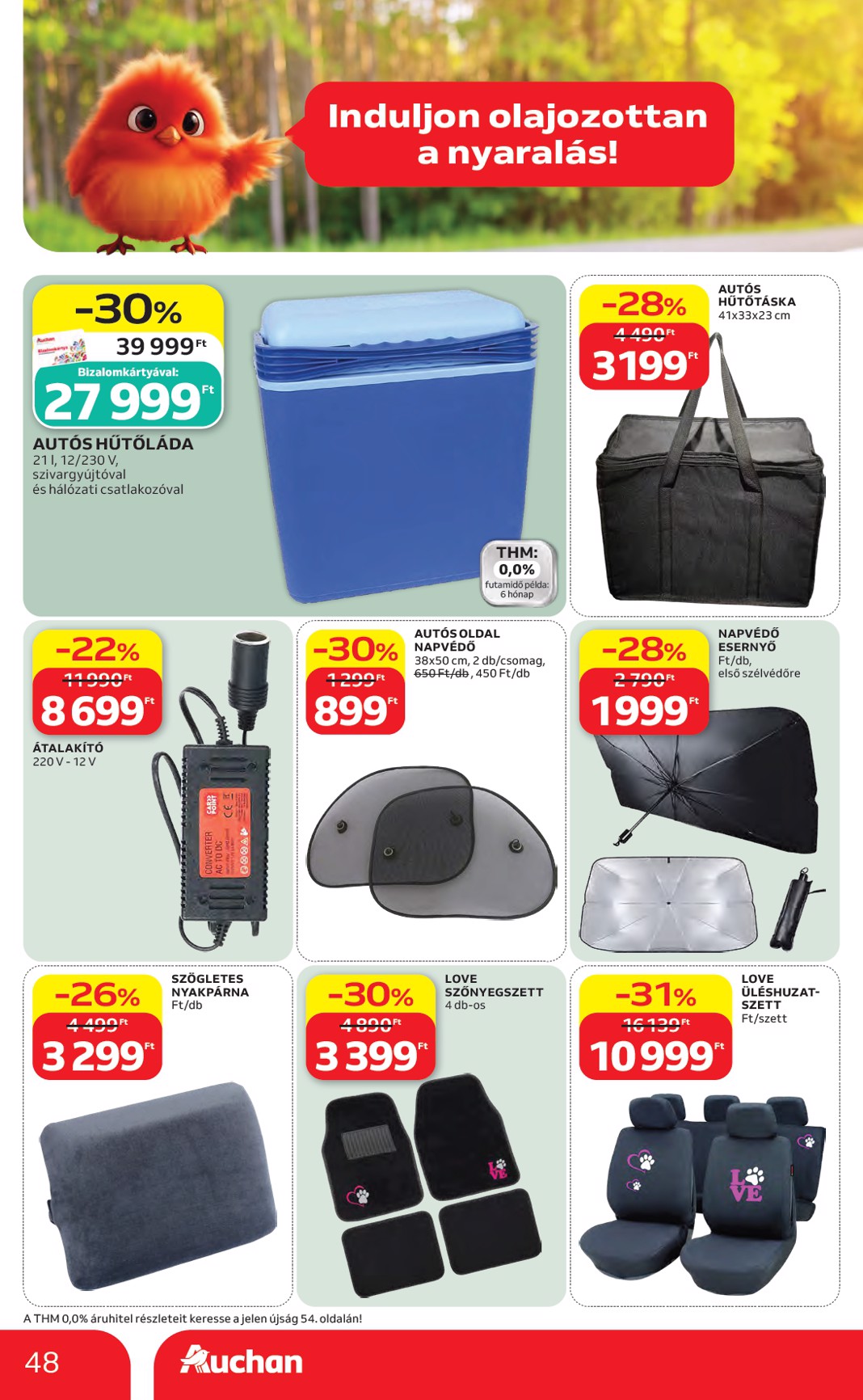 auchan - A jövőbeli Auchan hipermarket akciós újság csütörtöktől 2026.06.04.-tól szerdától 2026.06.10.-ig érvényes. - page: 48