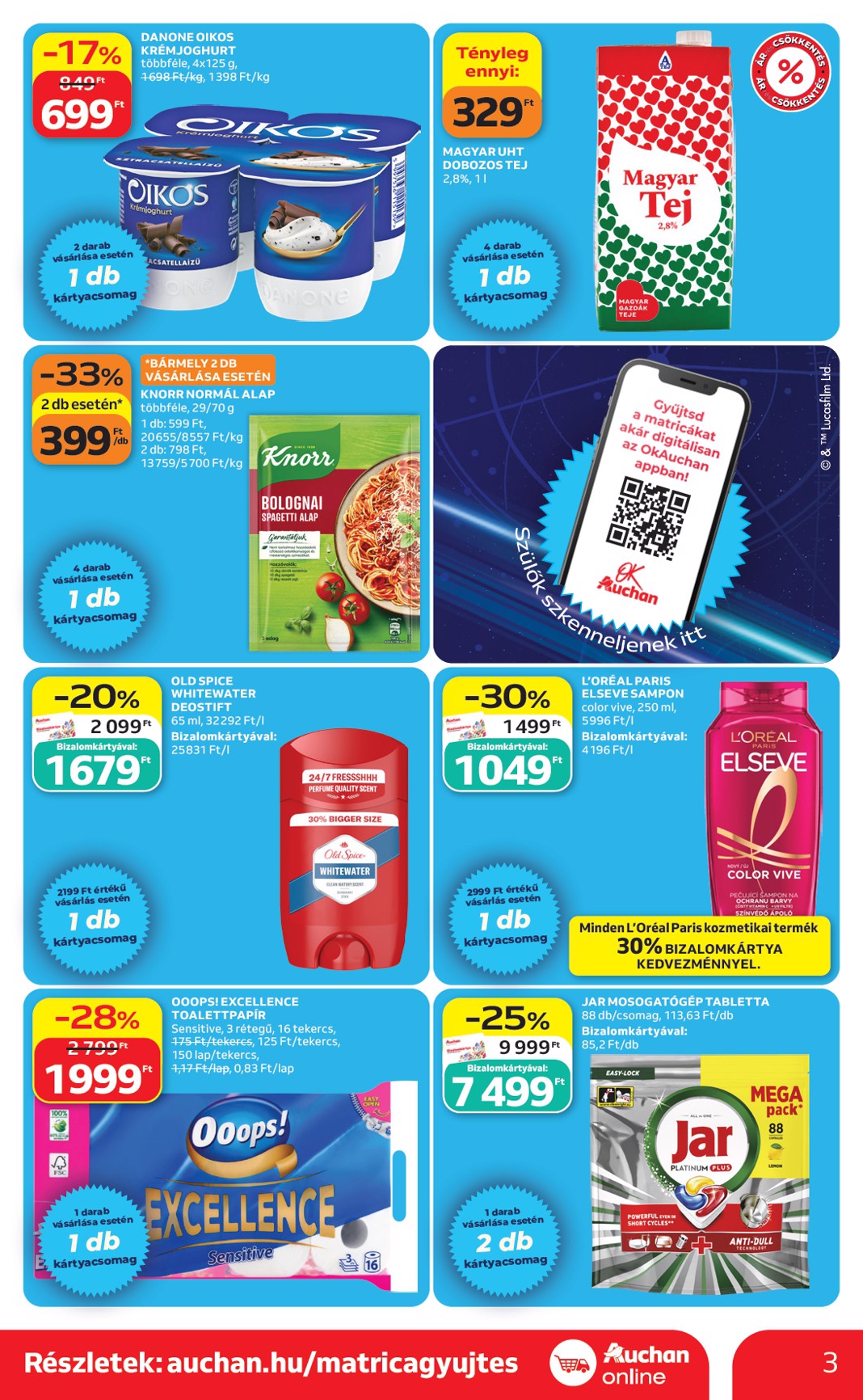 auchan - A jövőbeli Auchan szupermarket akciós újság csütörtöktől 2026.06.04.-tól szerdától 2026.06.10.-ig érvényes. - page: 3