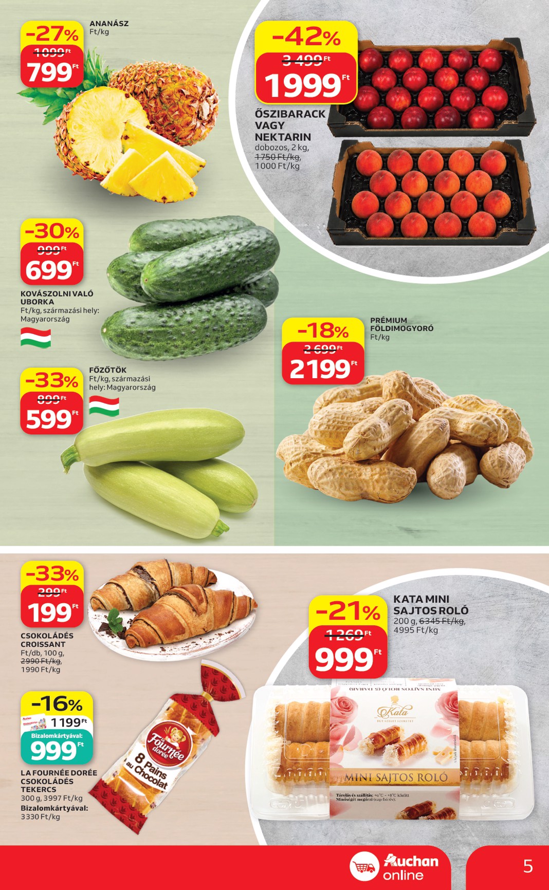 auchan - A jövőbeli Auchan szupermarket akciós újság csütörtöktől 2026.06.04.-tól szerdától 2026.06.10.-ig érvényes. - page: 5