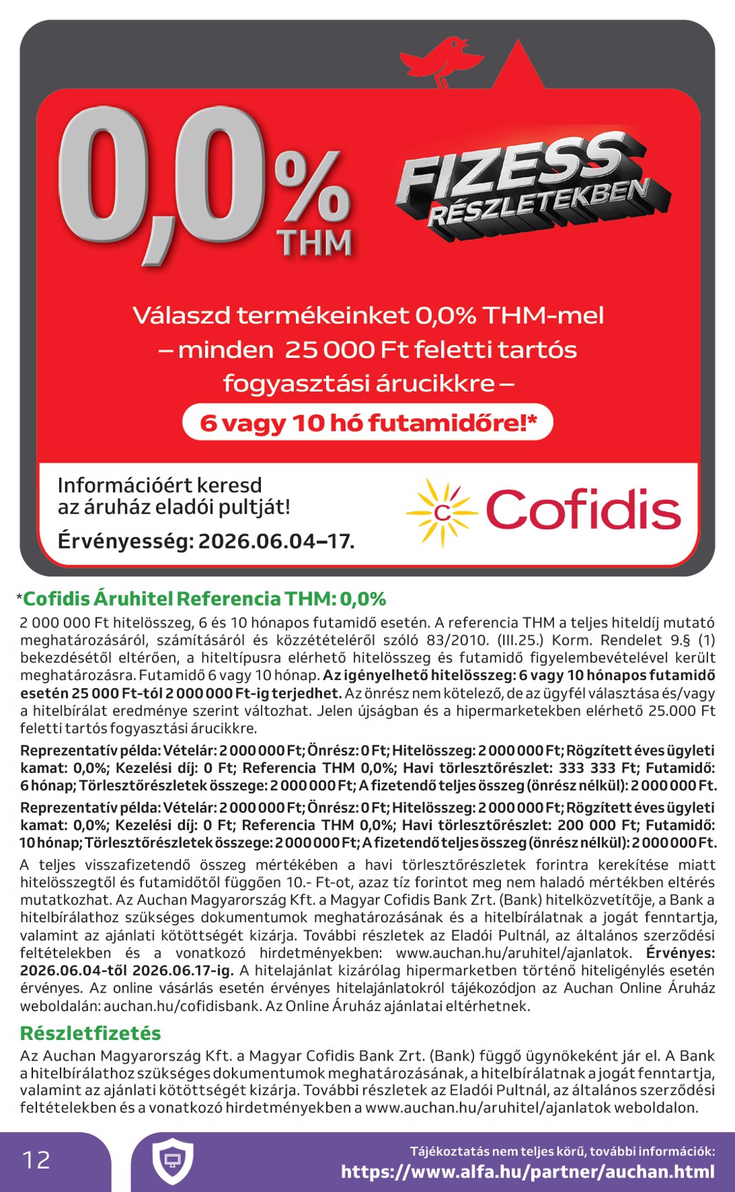 auchan - A jövőbeli Auchan - Műszaki cikk ajánlataink akciós újság csütörtöktől 2026.06.04.-tól szerdától 2026.06.17.-ig érvényes. - page: 12