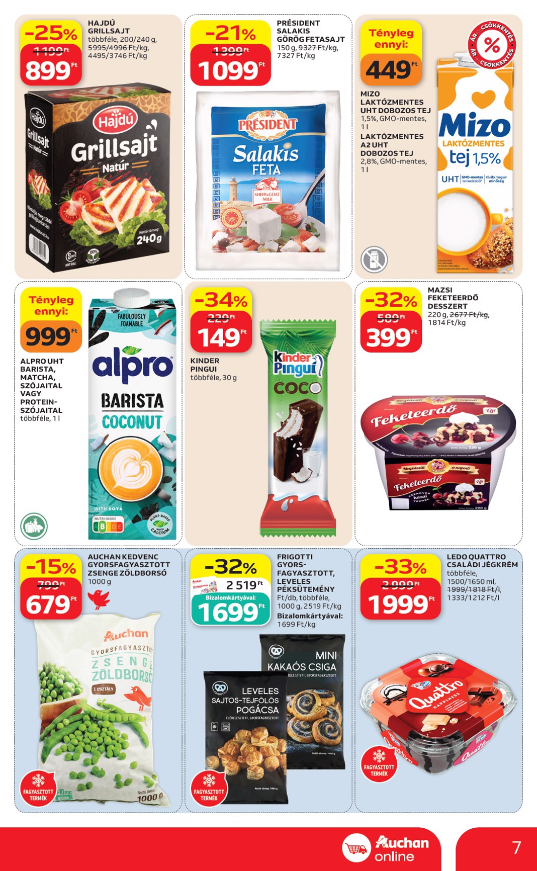 auchan - Aktuális Auchan Szupermarket szórólap érvényes csütörtöktől 2026.06.18.-től szerdától 2026.06.24.-ig - page: 7