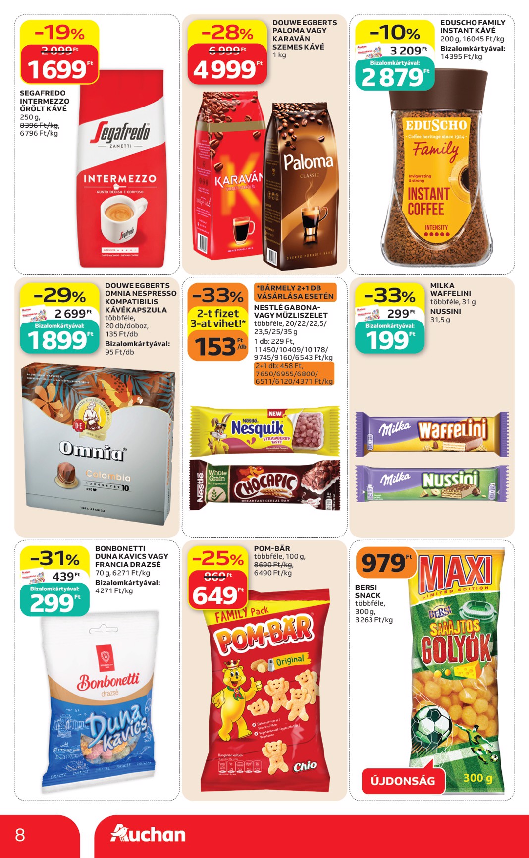 auchan - Aktuális Auchan Szupermarket szórólap érvényes csütörtöktől 2026.06.18.-től szerdától 2026.06.24.-ig - page: 8