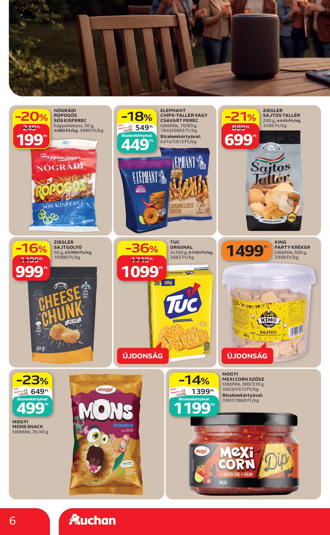 auchan - Aktuális Auchan Hipermarket - Grill ajánlataink szórólap érvényes csütörtöktől 2026.06.18.-től szerdától 2026.06.24.-ig - page: 6